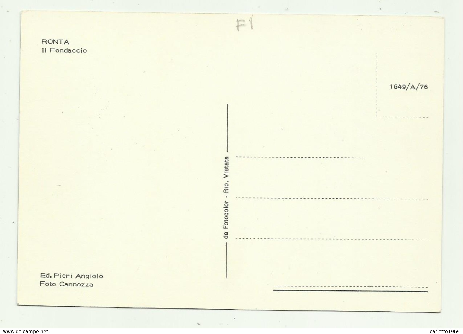 RONTA - IL FONDACCIO - NV  FG - Firenze