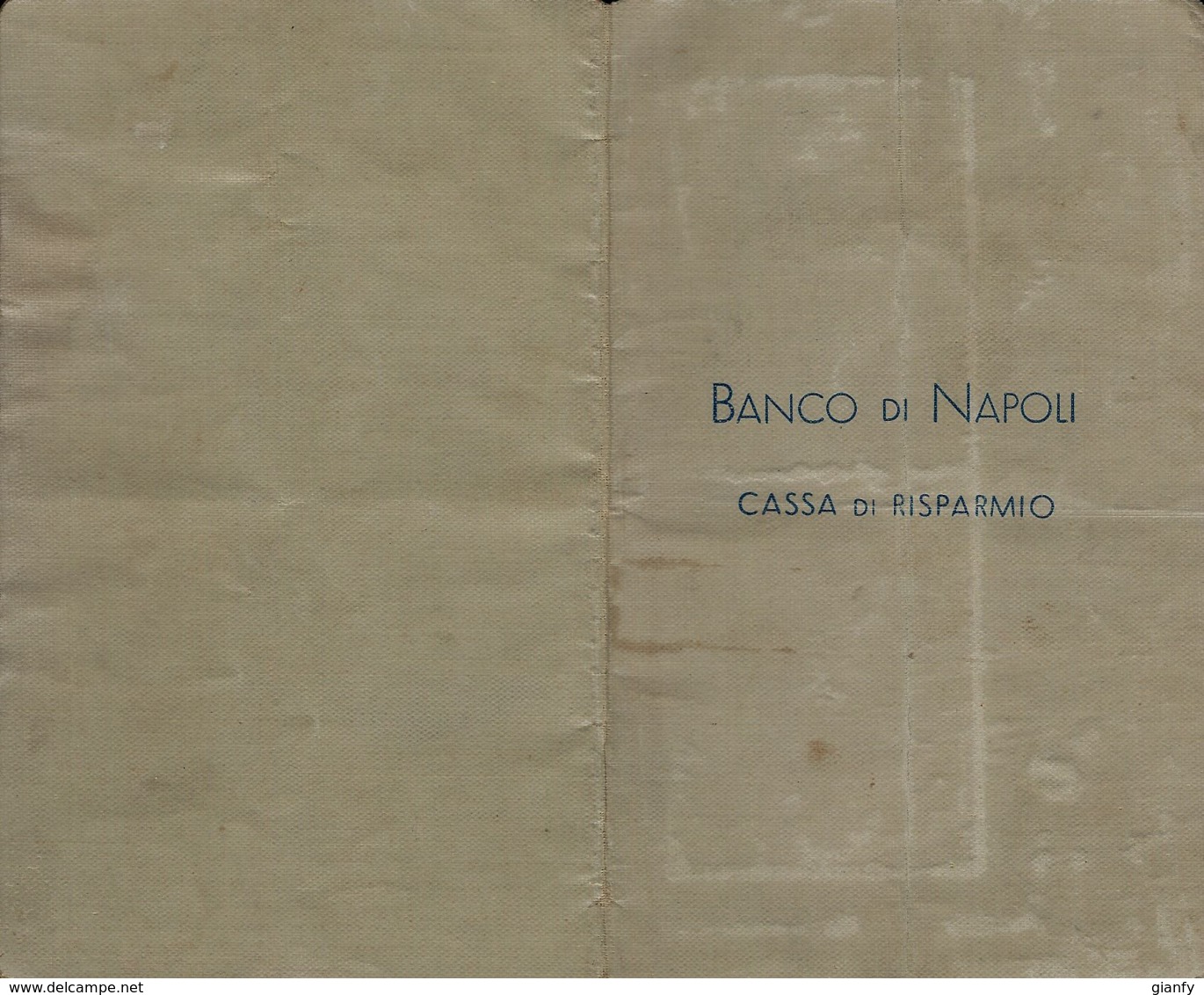 LIBRETTO CASSA DI RISPARMIO BANCO DI NAPOLI FILIALE DI CERIGNOLA 1940 - Bank & Insurance