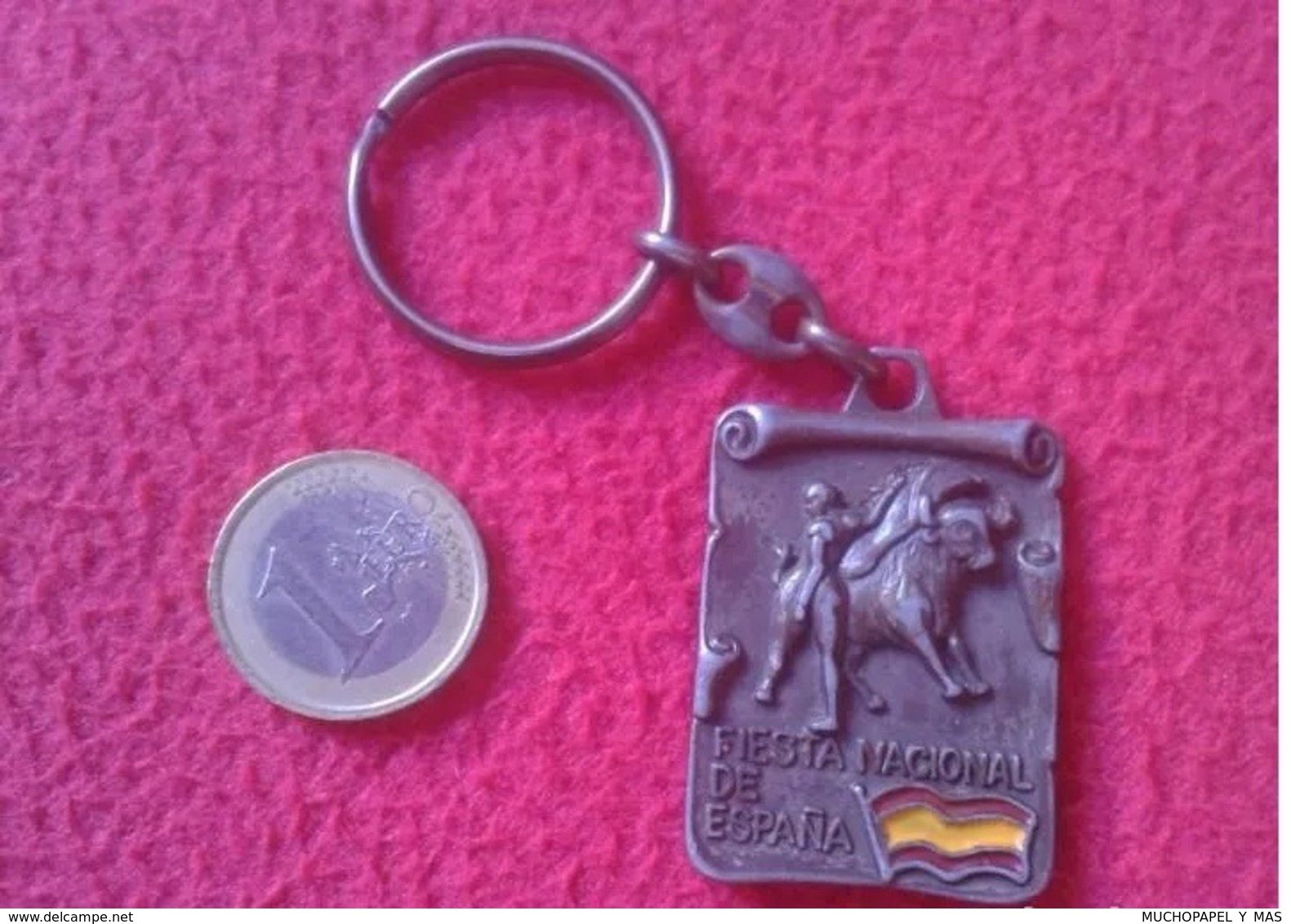 LLAVERO OLD KEYRING KEYCHAIN PORTE-CLÉS BULLFIGHTING PLAZA DE TOROS MONUMENTAL LAS VENTAS MADRID VER - Otros & Sin Clasificación