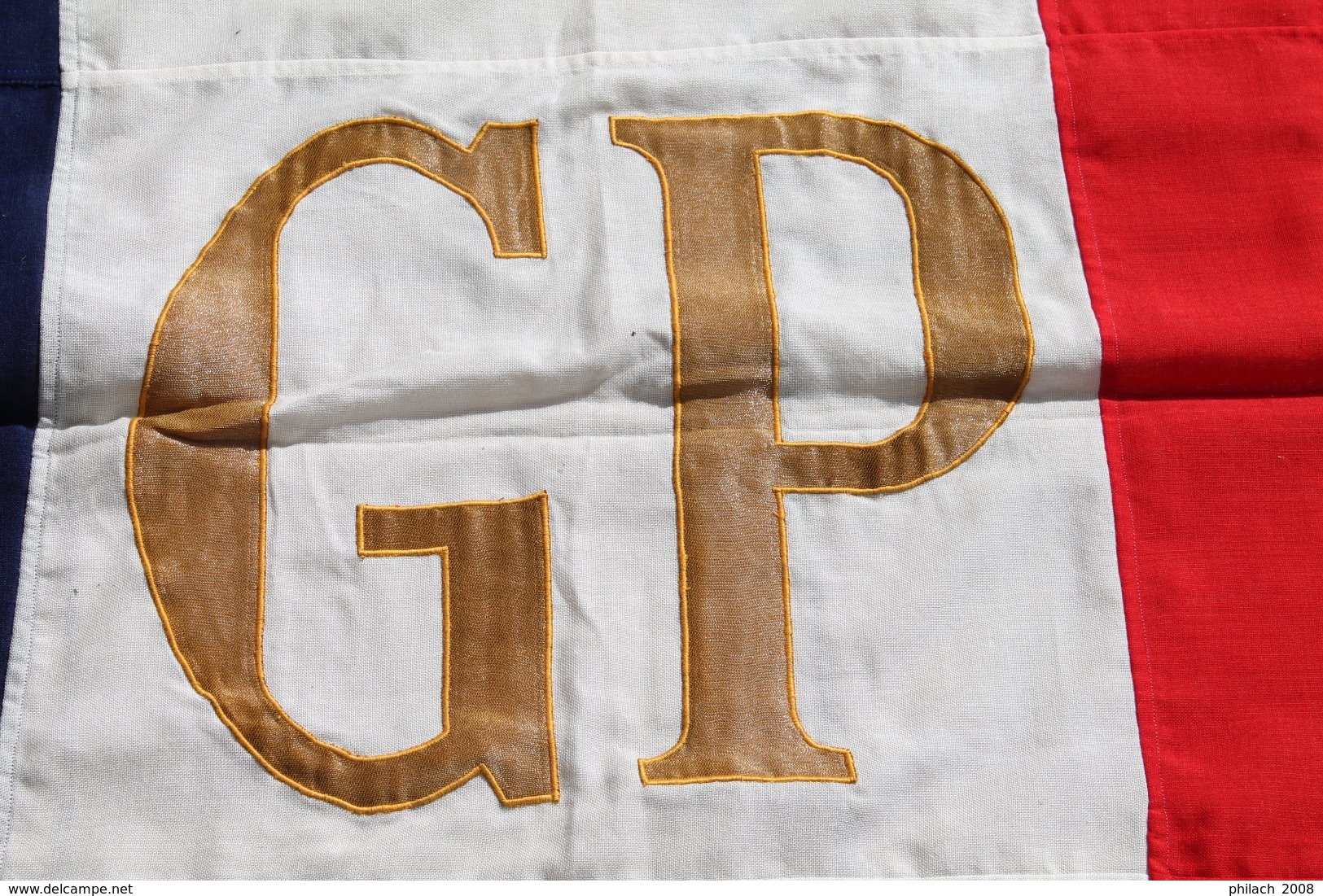 Très Rare Drapeau Présidentiel De Marine Pour Revue Navale 1971 - Drapeaux