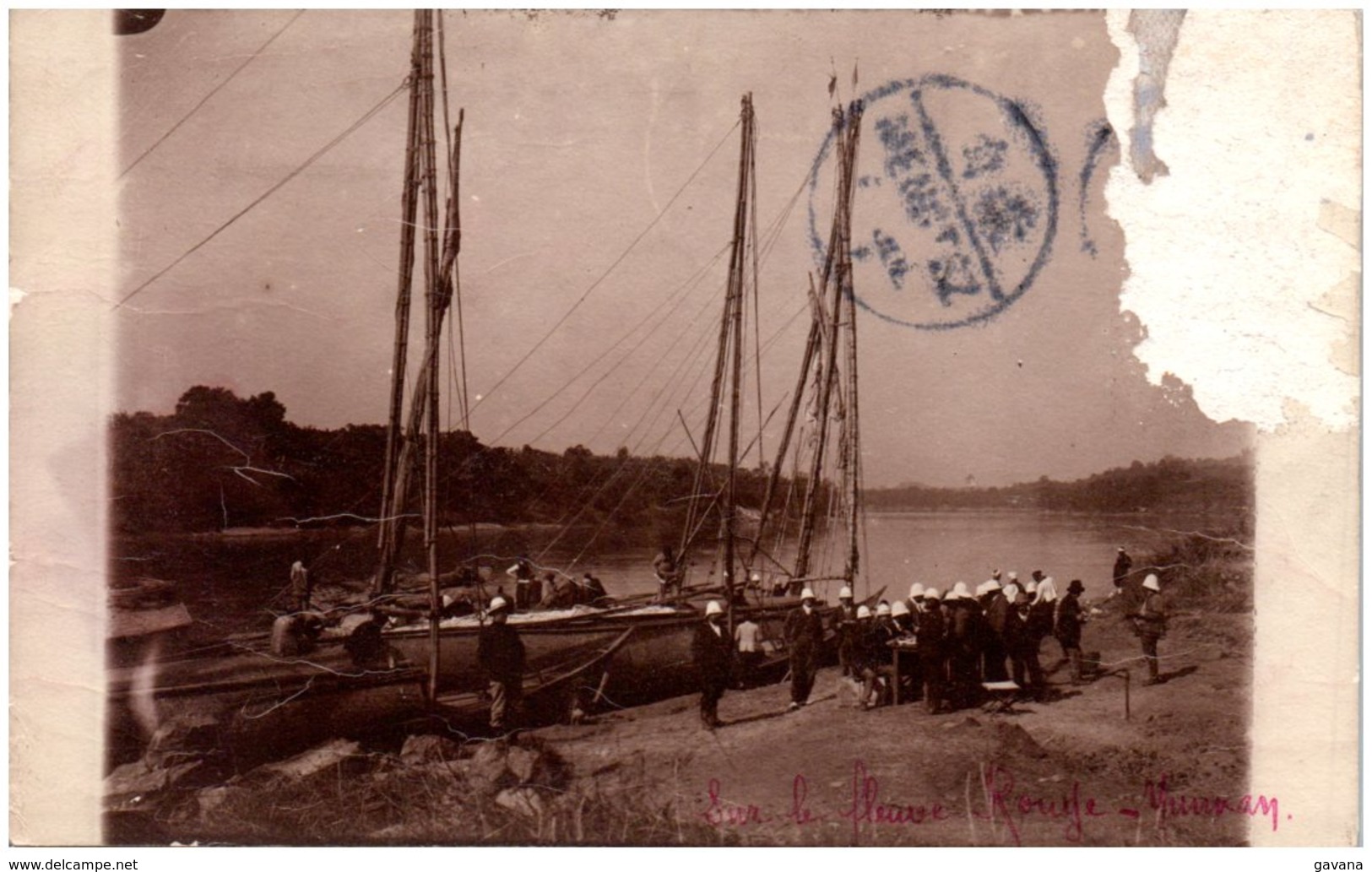 CHINE - Sur Le Fleuve Rouge Yunnan - Carte-photo - Chine