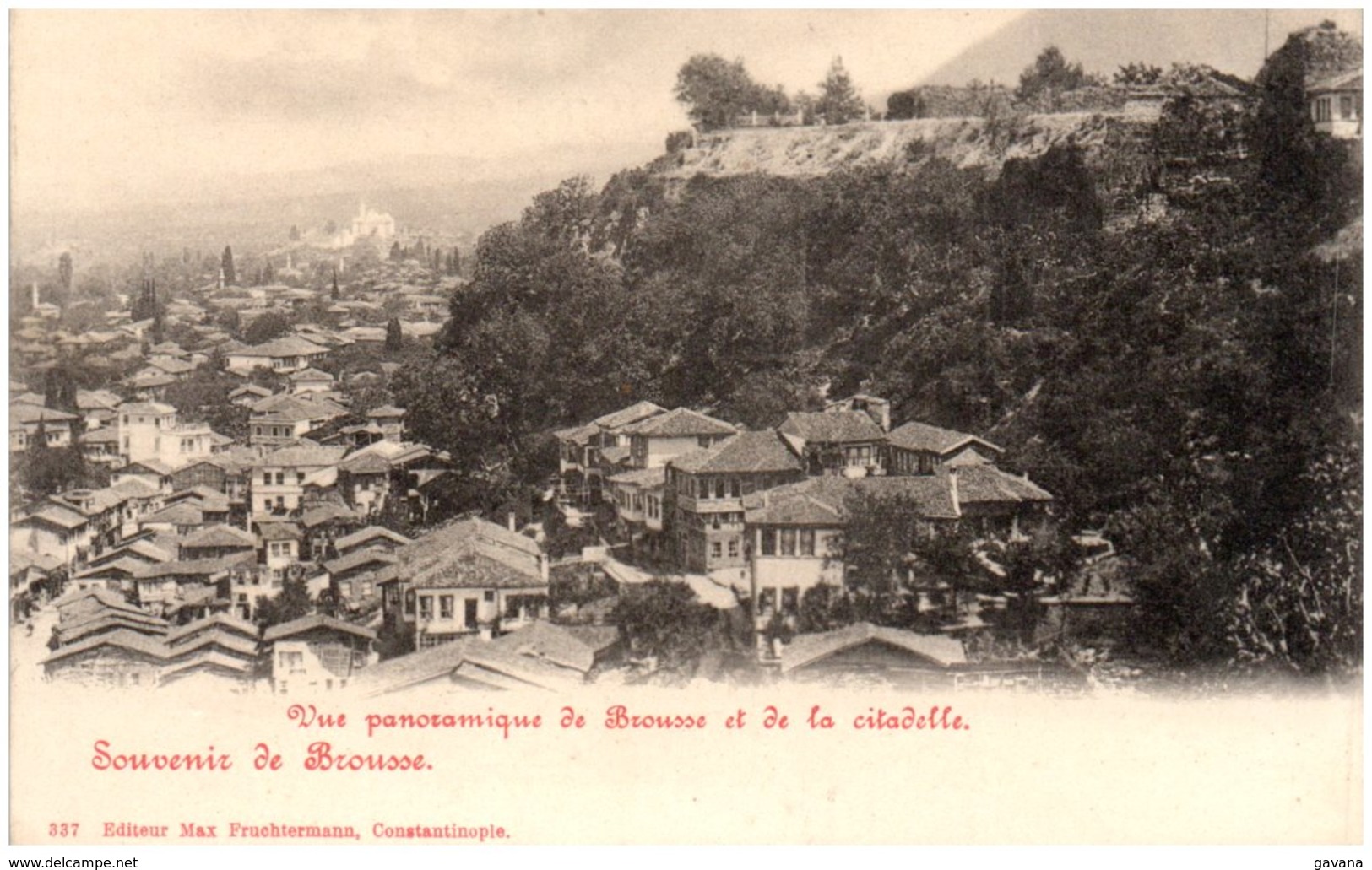 Souvenir De BROUSSE - Vue Panoramique De Brousse Et De La Citadelle - Turquie