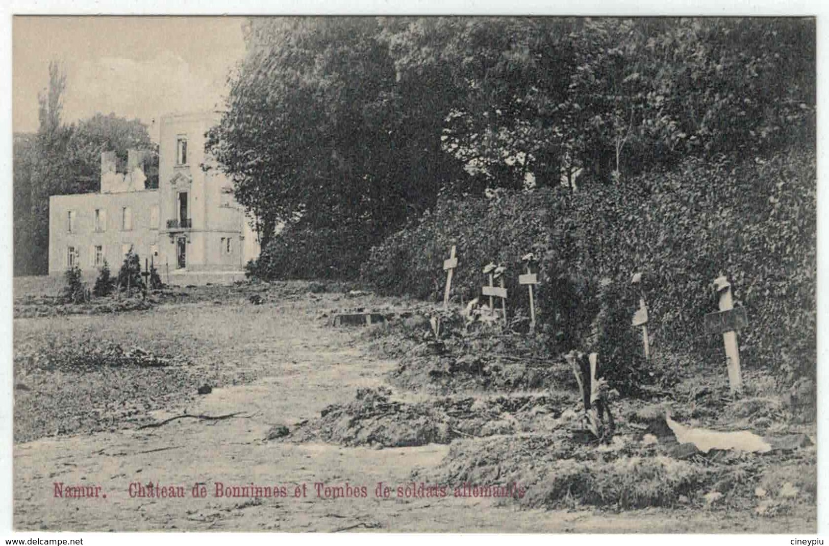 Namur - Château De Bonninnes Et Tombes De Soldats Allemands - Etat Impeccable - Namur