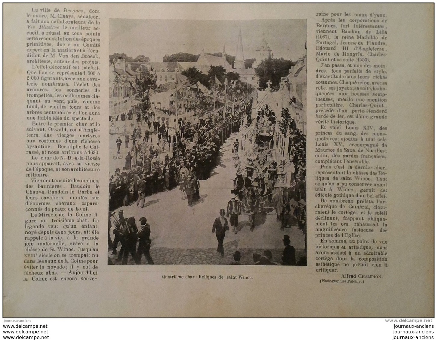 1900 FETES DE BERGUES - OSCAR II ROI DE SUEDE - ECLIPSE DE SOLEIL - TROUBLES CHALON SUR SAÔNE - CORRIDA - ANNAMITE - Revues Anciennes - Avant 1900