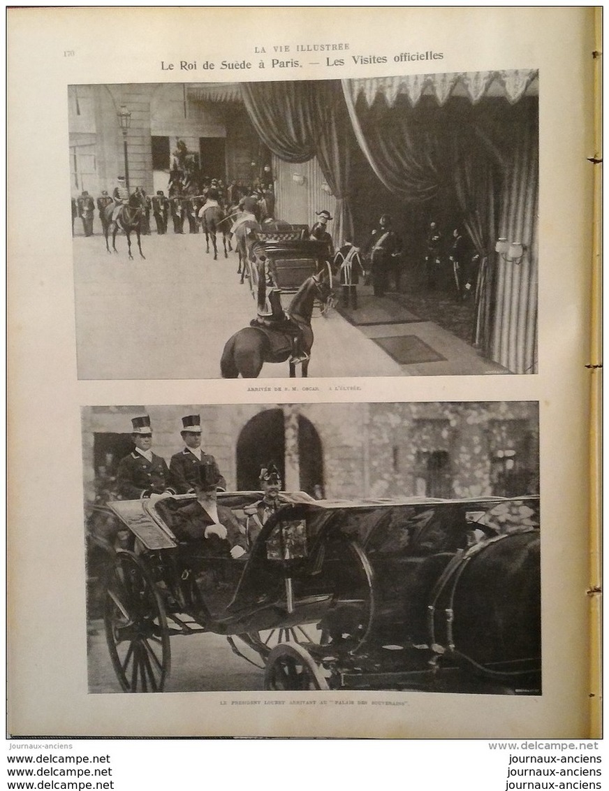 1900 FETES DE BERGUES - OSCAR II ROI DE SUEDE - ECLIPSE DE SOLEIL - TROUBLES CHALON SUR SAÔNE - CORRIDA - ANNAMITE