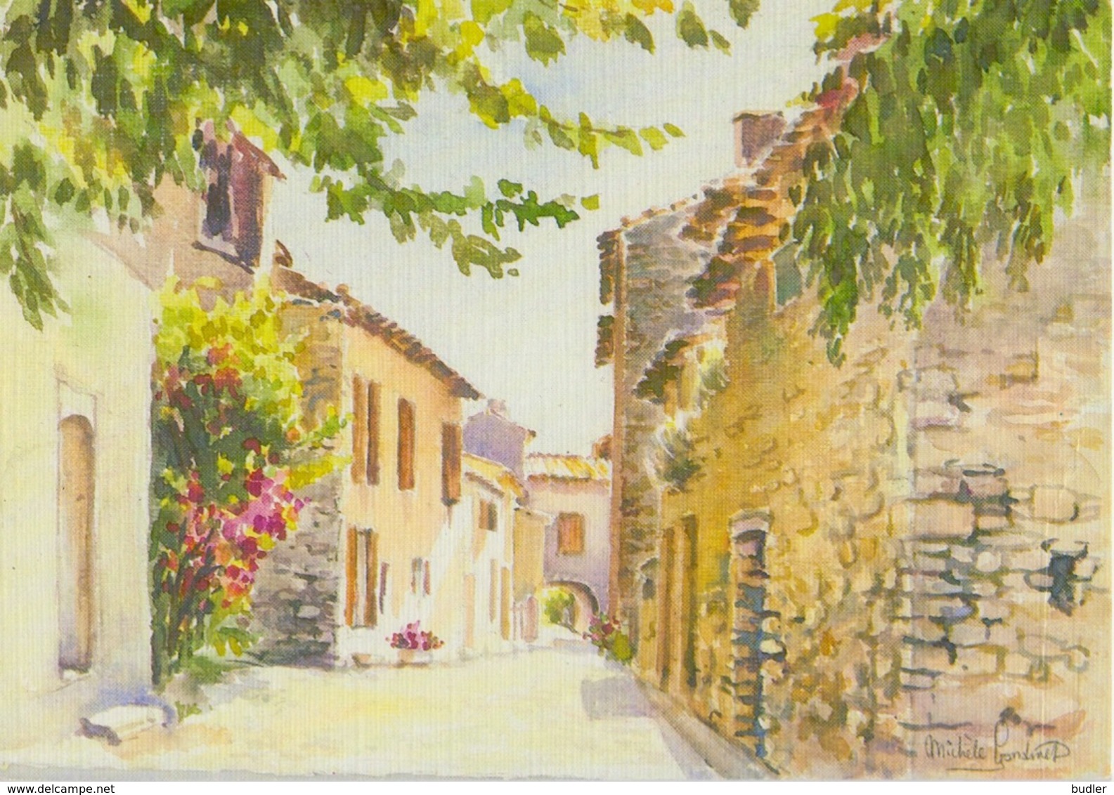 Michèle GONDINET : ## La Provence En Aquarelles ## - CPM Neuve (150 X105). - Schilderijen