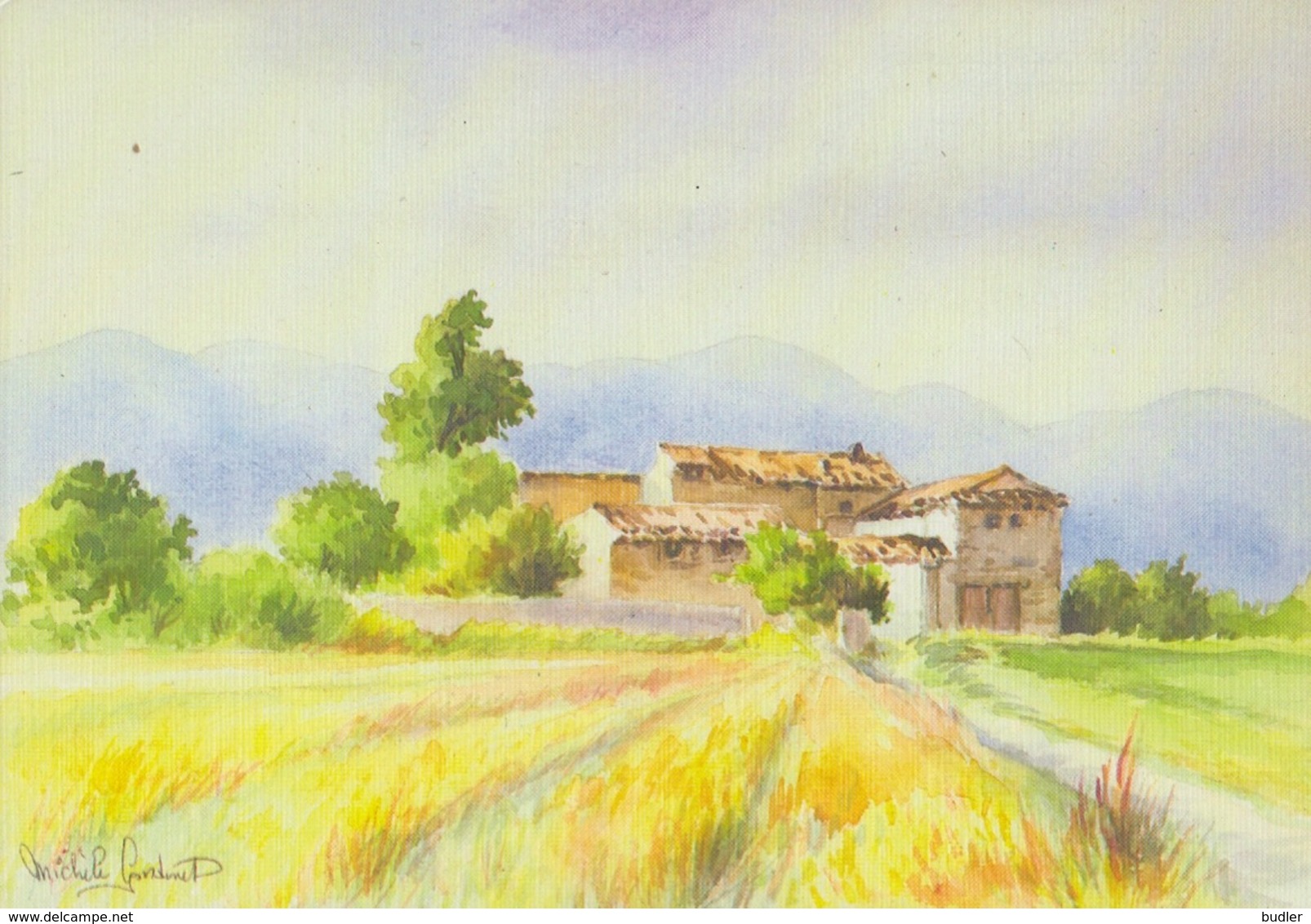 Michèle GONDINET : ## La Provence En Aquarelles ## - CPM Neuve (150 X105). - Schilderijen