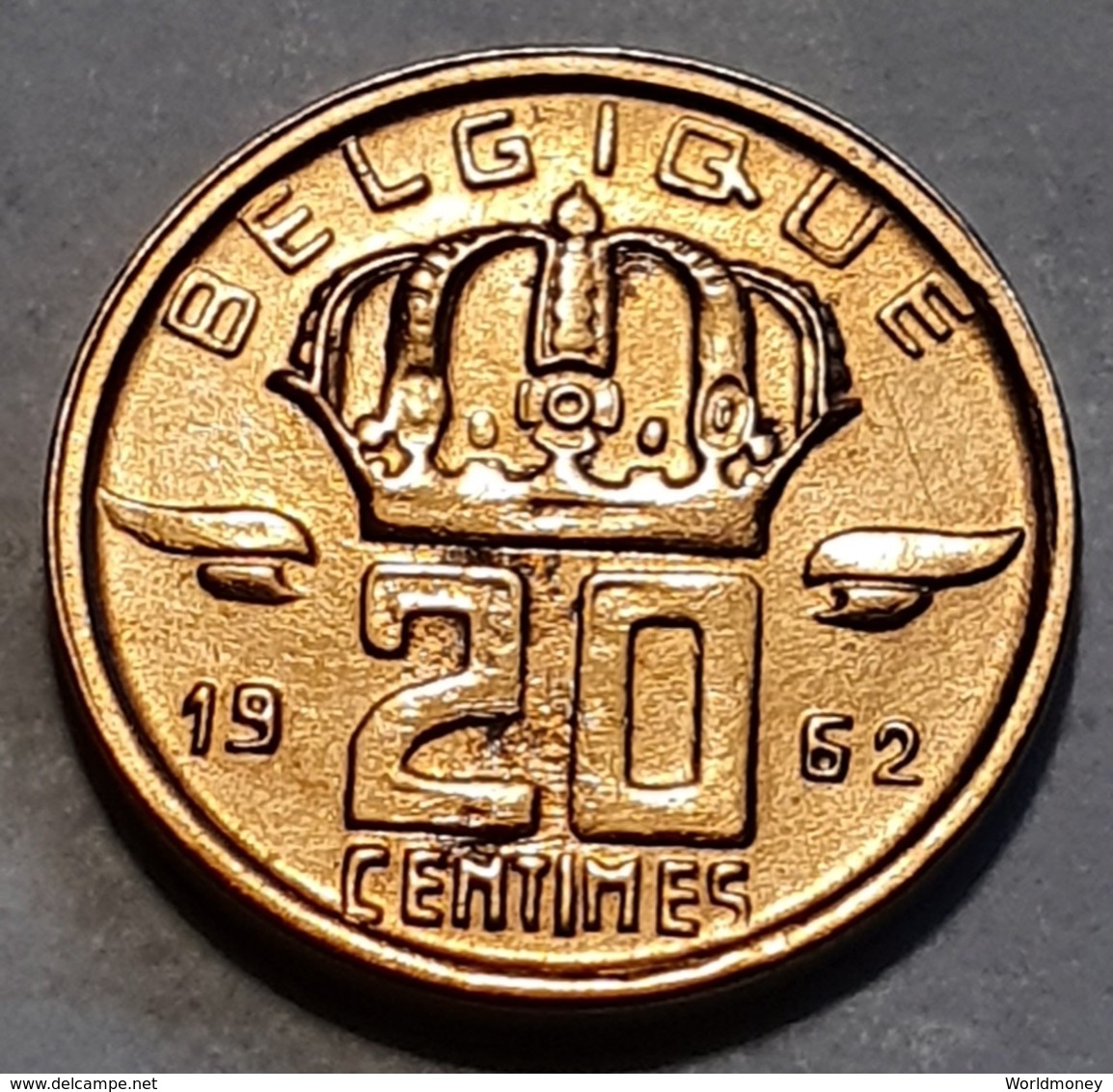 Belguim - 20 Centimes 1962 FR   -  UNC - 20 Cent