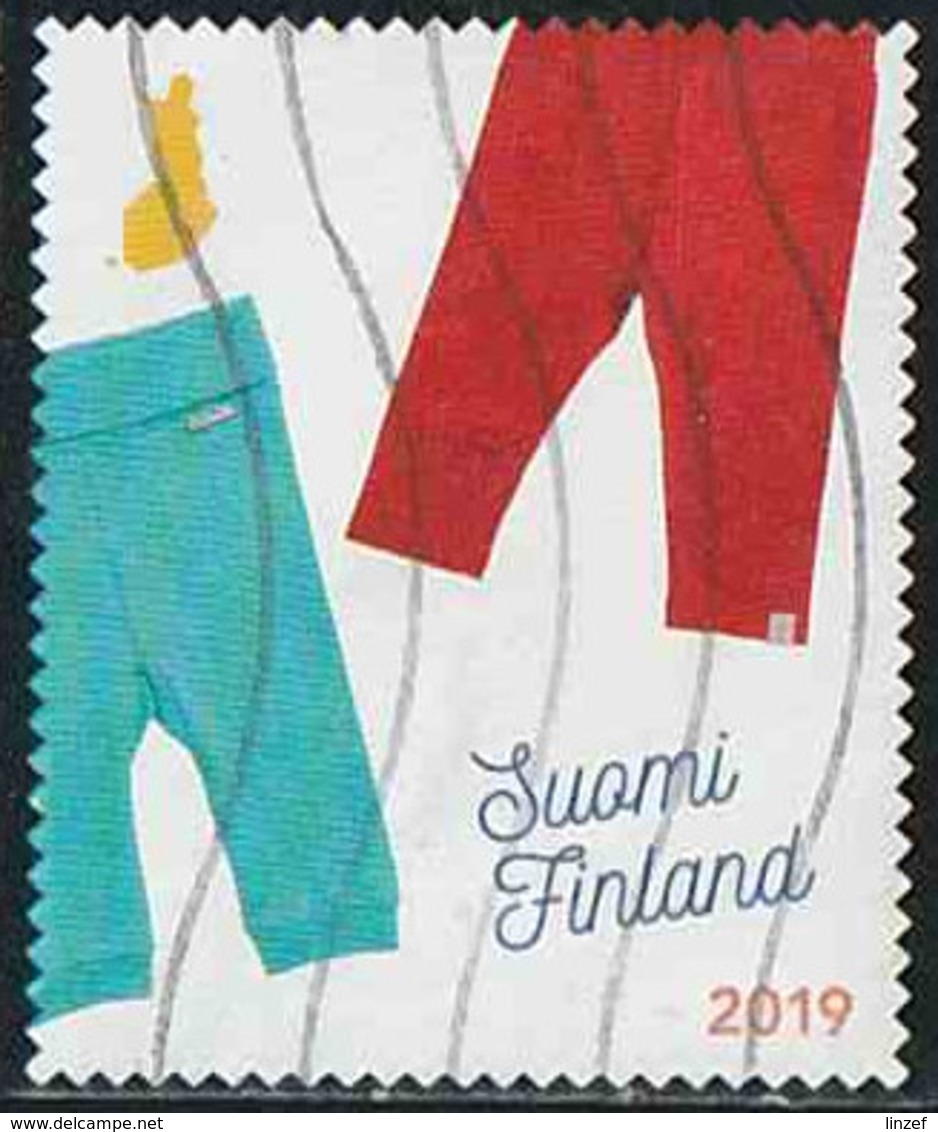 Finlande 2019 Yv. N°2575 - Kit De Maternité - Pantalons - Oblitéré - Oblitérés