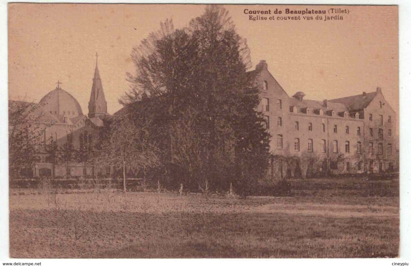 Sainte Ode - Tillet - Couvent De Beauplateau - Eglise Et Couvent Vue Du Jardin - Desaix - Sainte-Ode