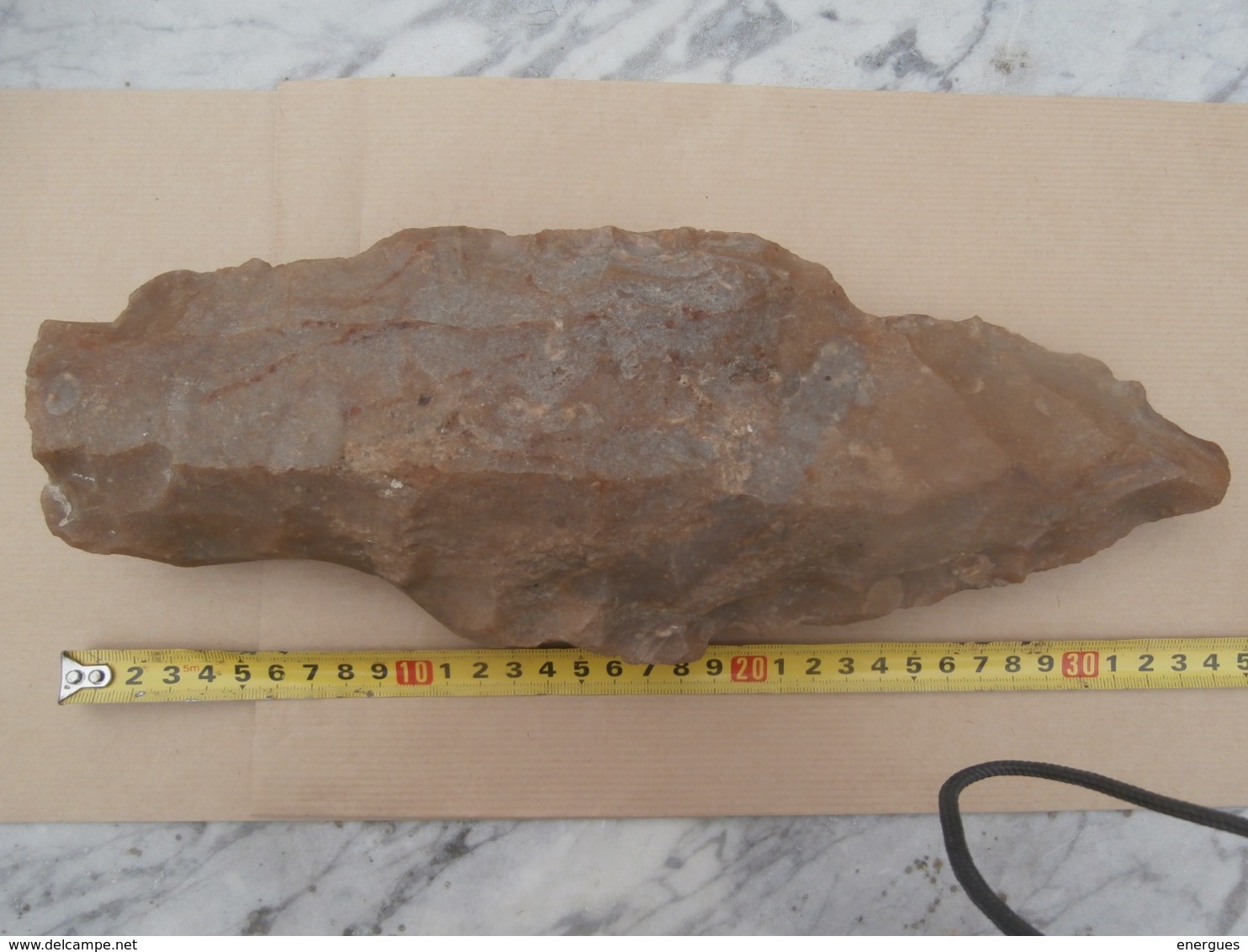 Grand Pressigny, Nucléus, Silex,livre De Beurre,longueur, 33 Cm, Largeur 12, Poids, 2,100 Kg, Préhistoire, Lames - Archaeology