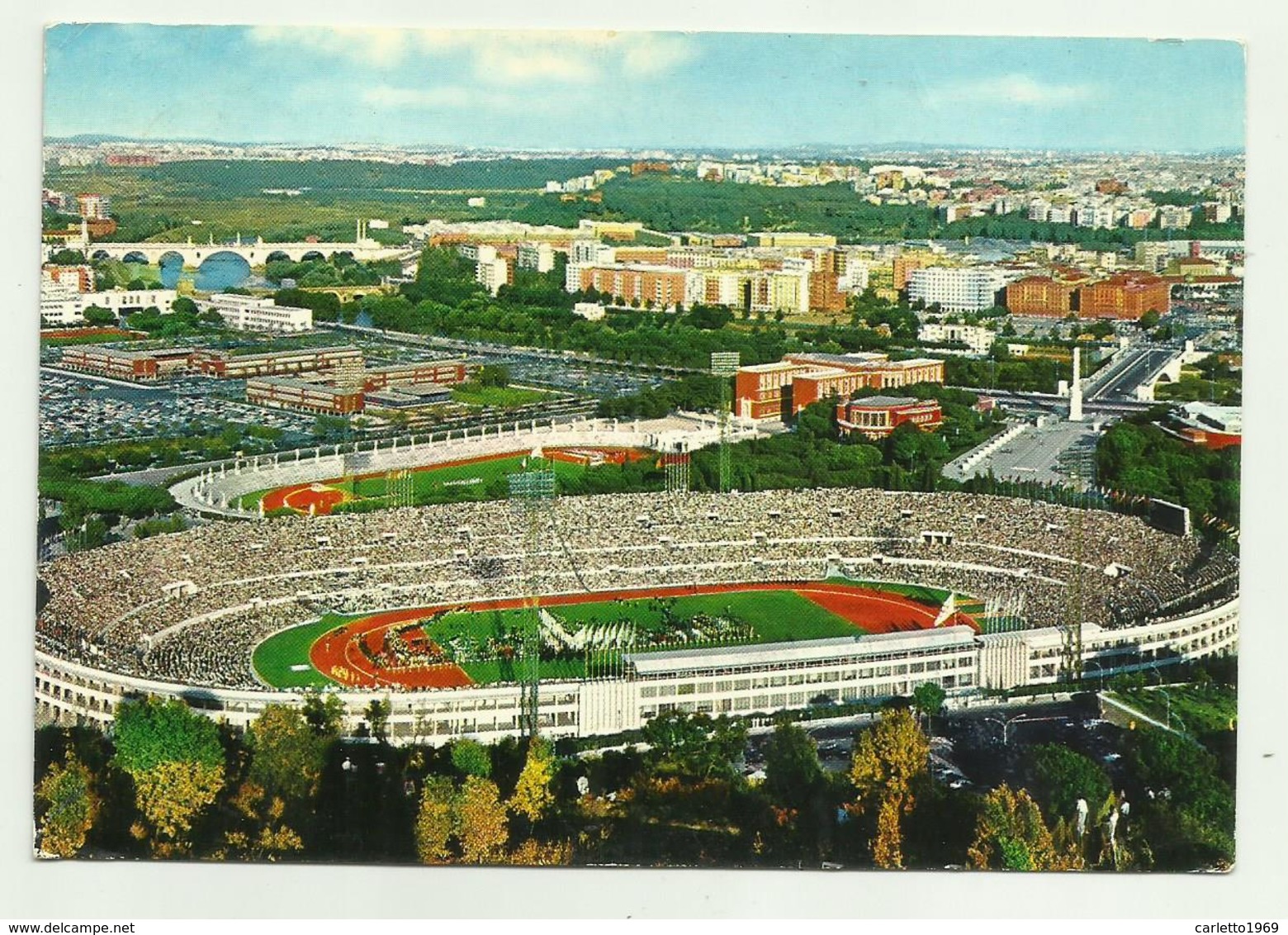 ROMA - STADIO OLIMPICO   VIAGGIATA FG - Stades & Structures Sportives