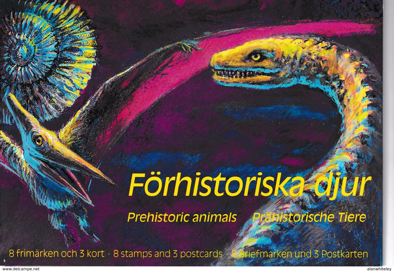 SWEDEN 1992 Prehistoric Animals/Förhistoriska Djur: Souvenir Pack UM/MNH - Nuovi