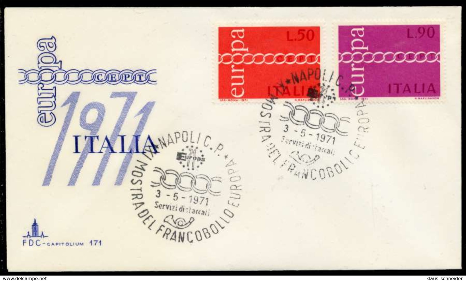 ITALIEN Nr 1335-1336 BRIEF FDC X92E36A - 1971-80: Storia Postale