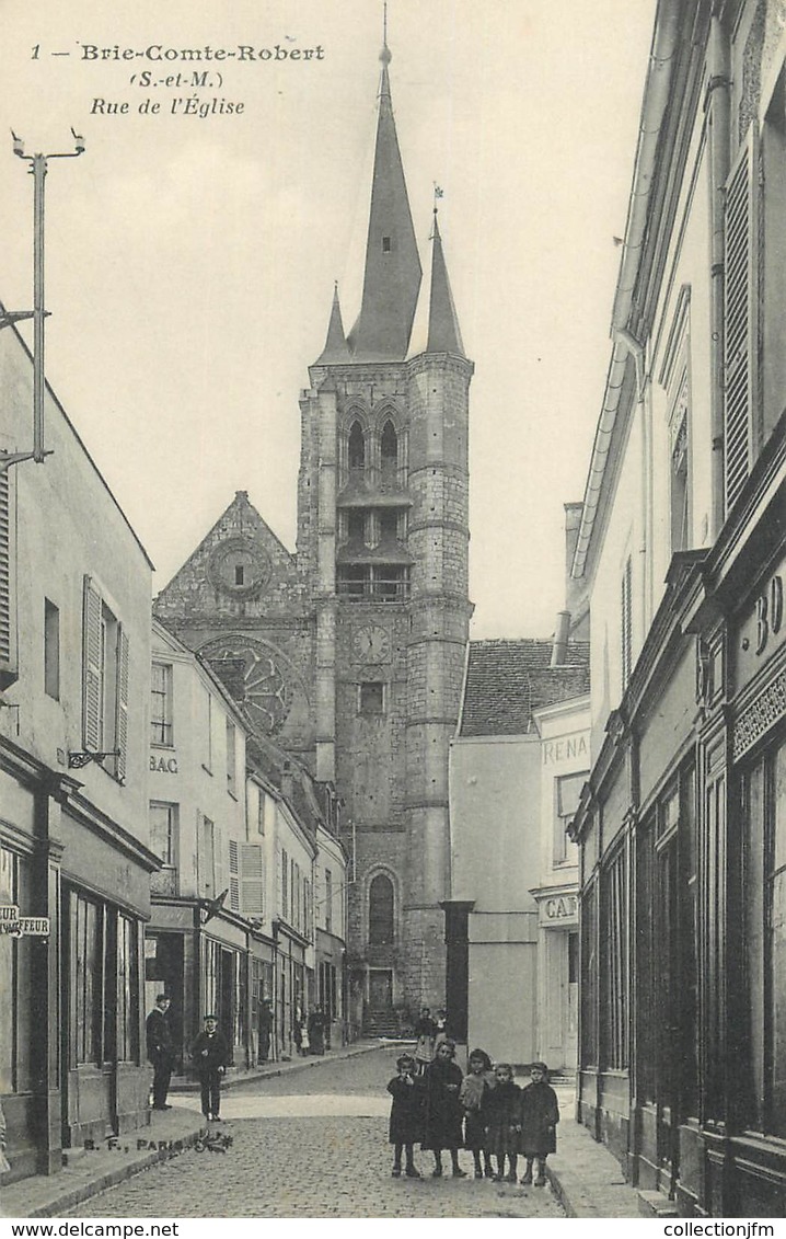 CPA FRANCE 77 "Brie Comte Robert, Rue De L'Eglise" - Brie Comte Robert