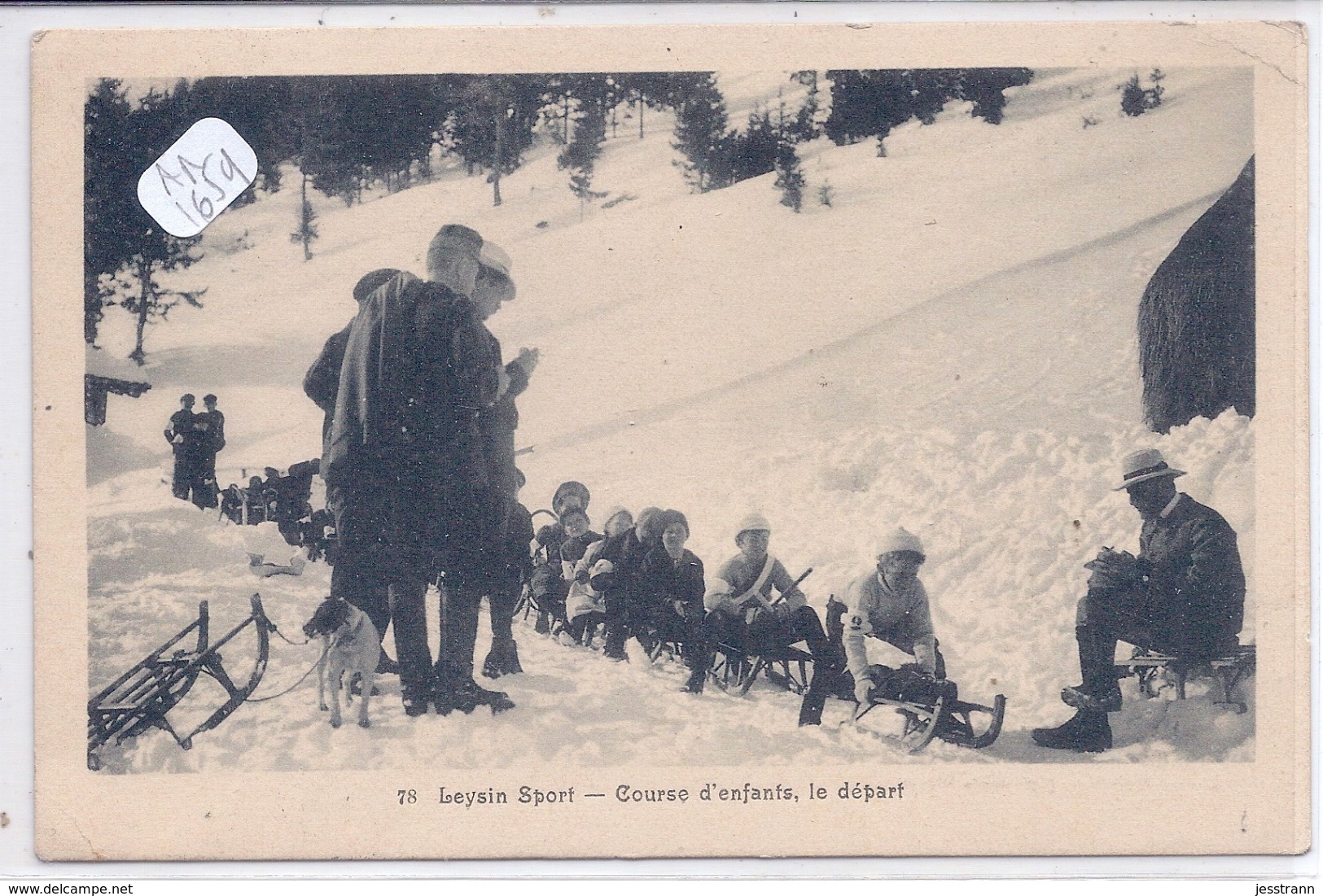 VD- LEYSIN- LUGE- COURSE D ENFANTS - Leysin