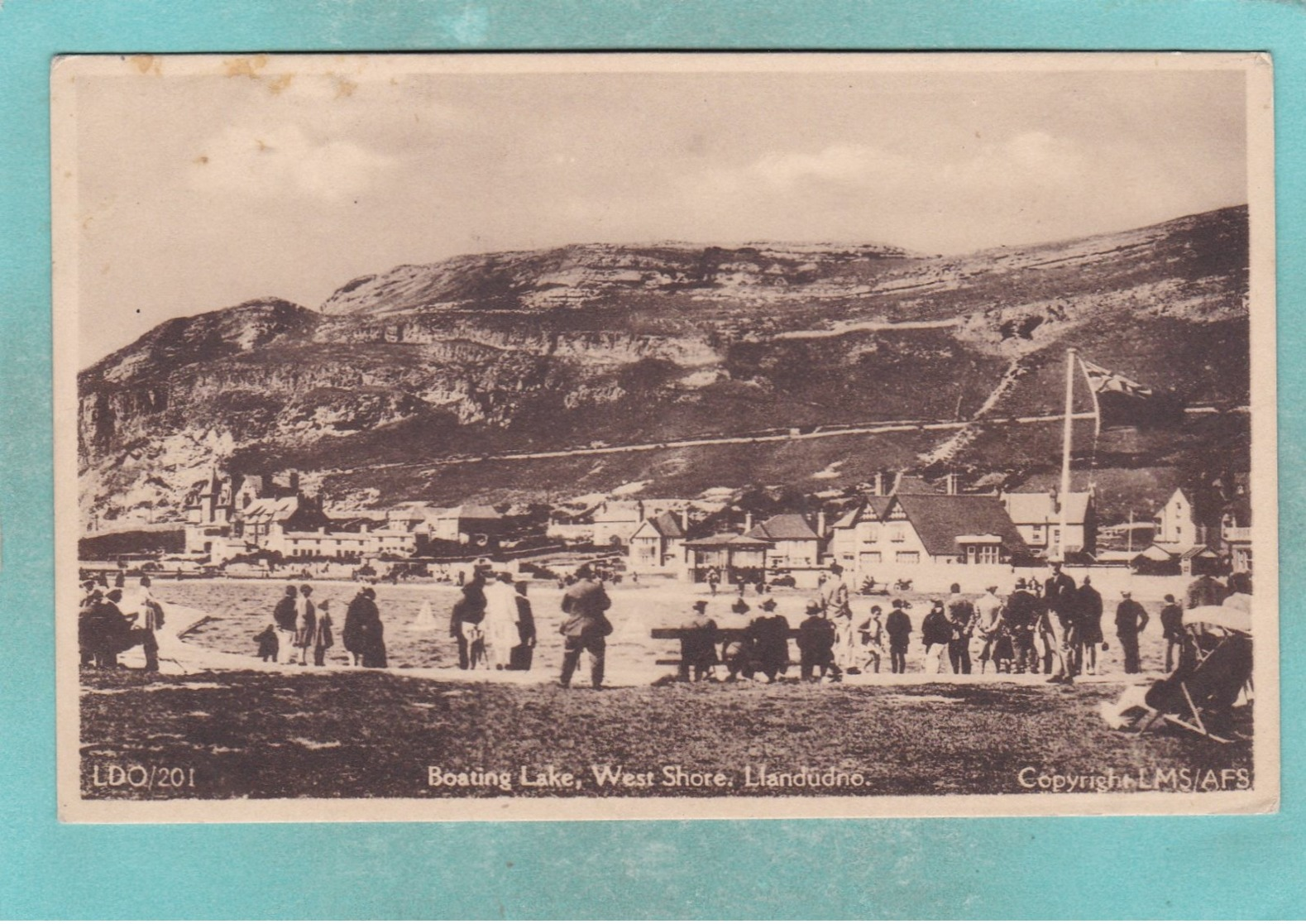 Small Old Post Card Of Boating Lake,Llandudno, Conwy,Wales,S74. - Other & Unclassified