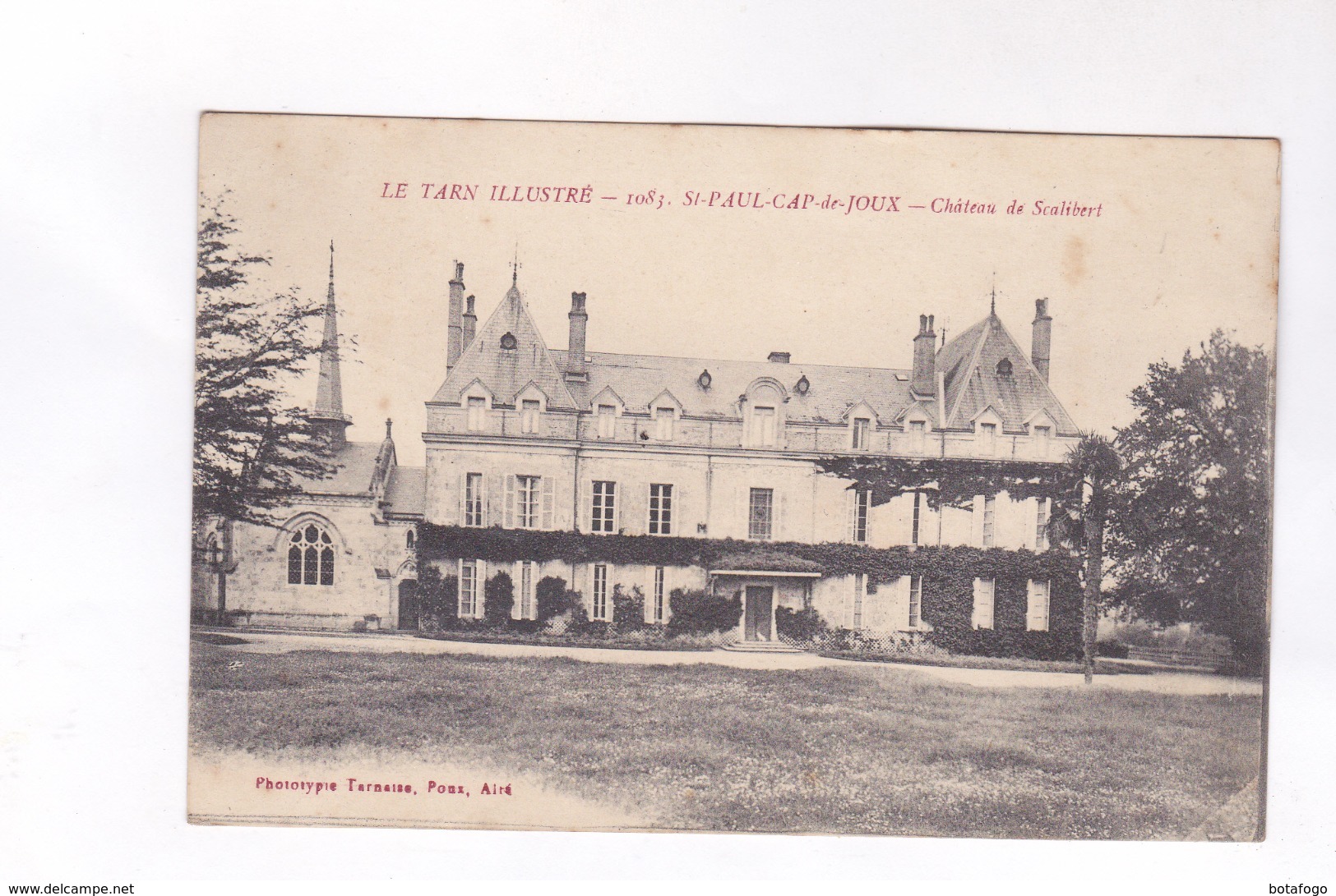 CPA DPT 81 ST PAUL CAP DE JOUX,CHATEAU DE SCALIBERT En 1919! - Saint Paul Cap De Joux