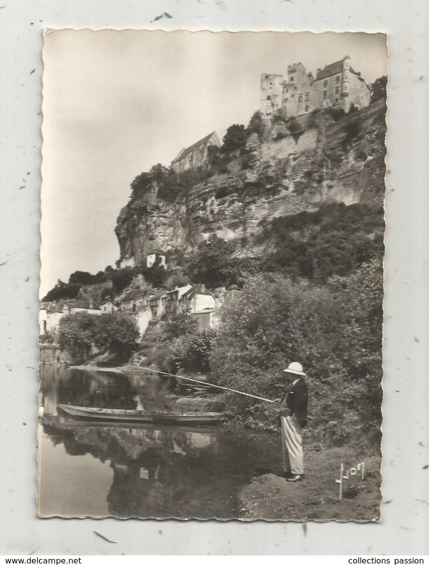 Cp,  SPORTS ,pêche,pêcheur, La Dordogne, BEYNAC Et CAZENAC , écrite 1965 - Pesca