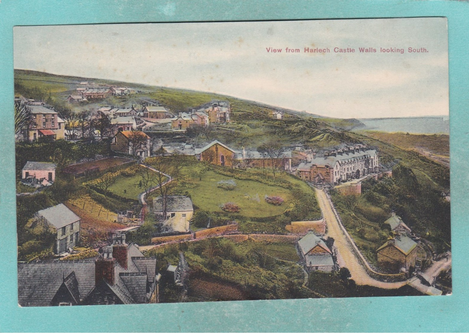 Small Old Post Card Of View From Harlech Castle, Gwynedd, Wales,S74. - Other & Unclassified