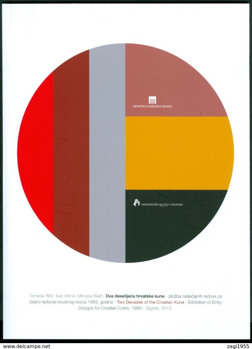 Croatia 1993 KUNA coin book with 60 picture of concept design for Croatia coins money proof tender protocol 25 2019