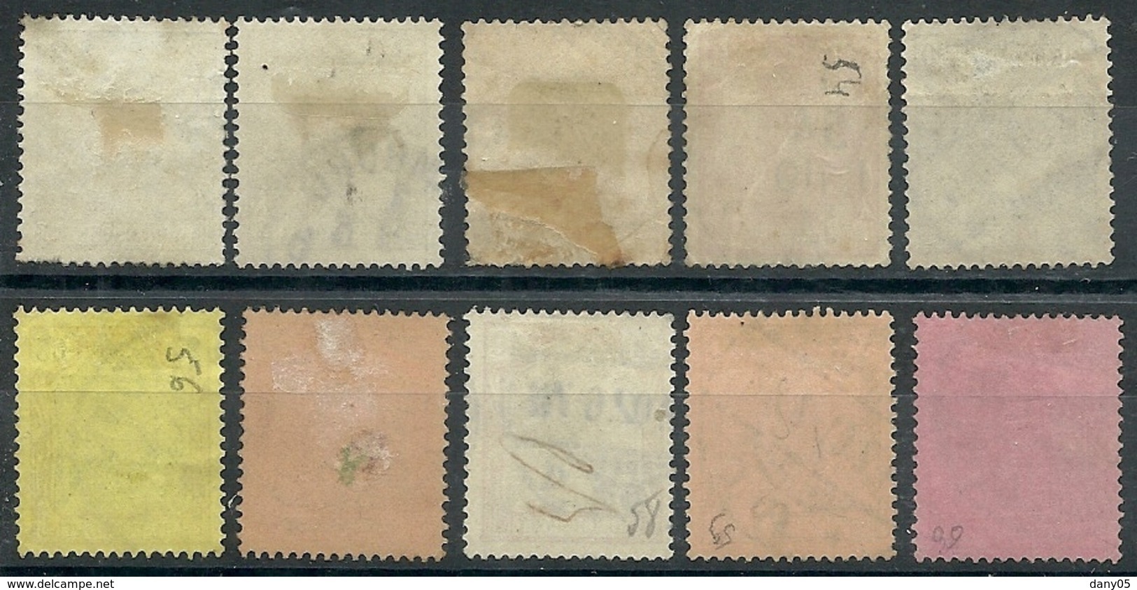 Allemagne - Année 1900 - Y & T  N° 51 à 60 Oblitérés - Voir Scan Verso - Used Stamps