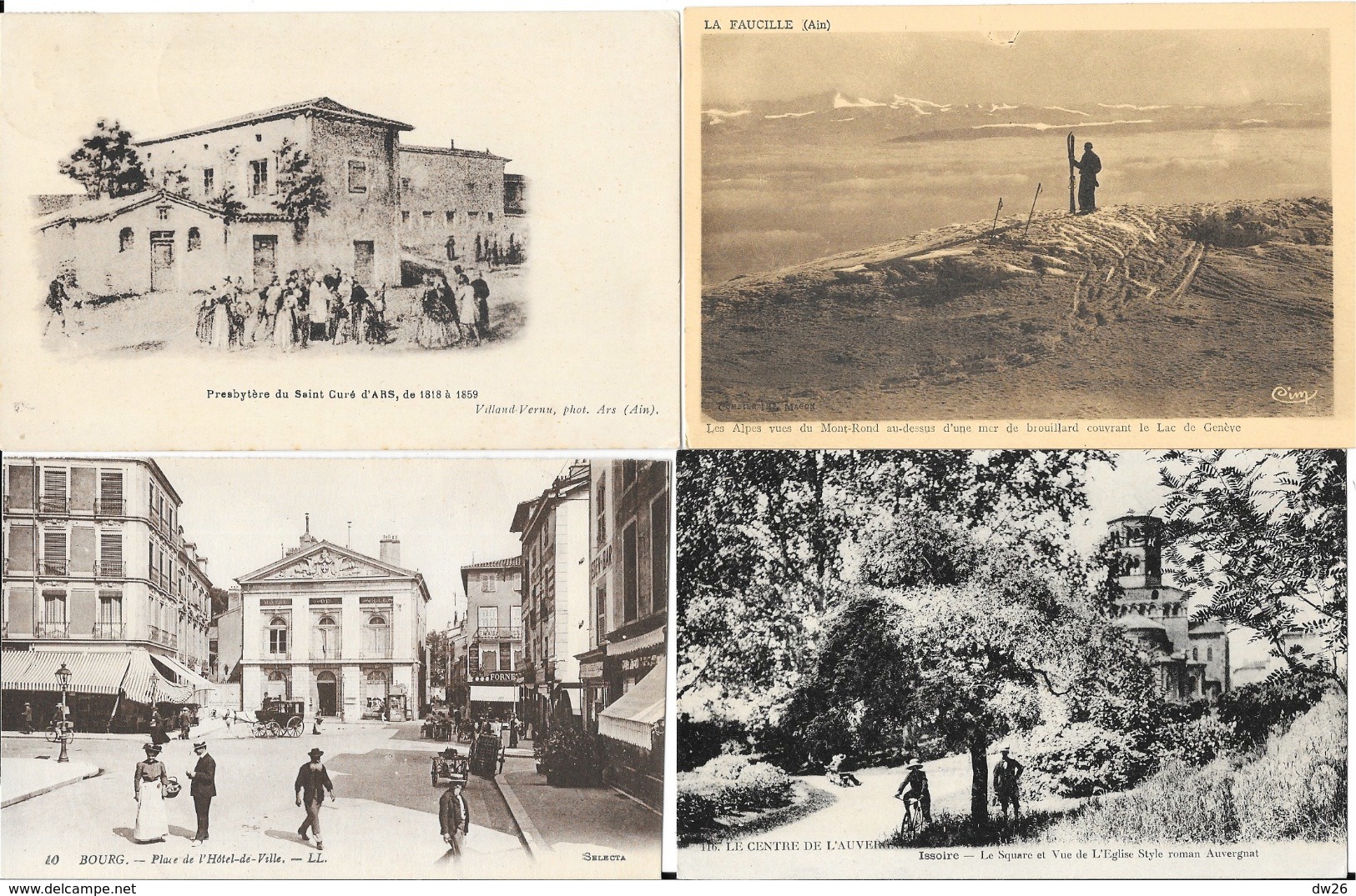 Lot N° 94 - 100 Cartes Du Département De L'Ain (01) - Villes, Villages, Barrages, Quelques Animations - 100 - 499 Postcards