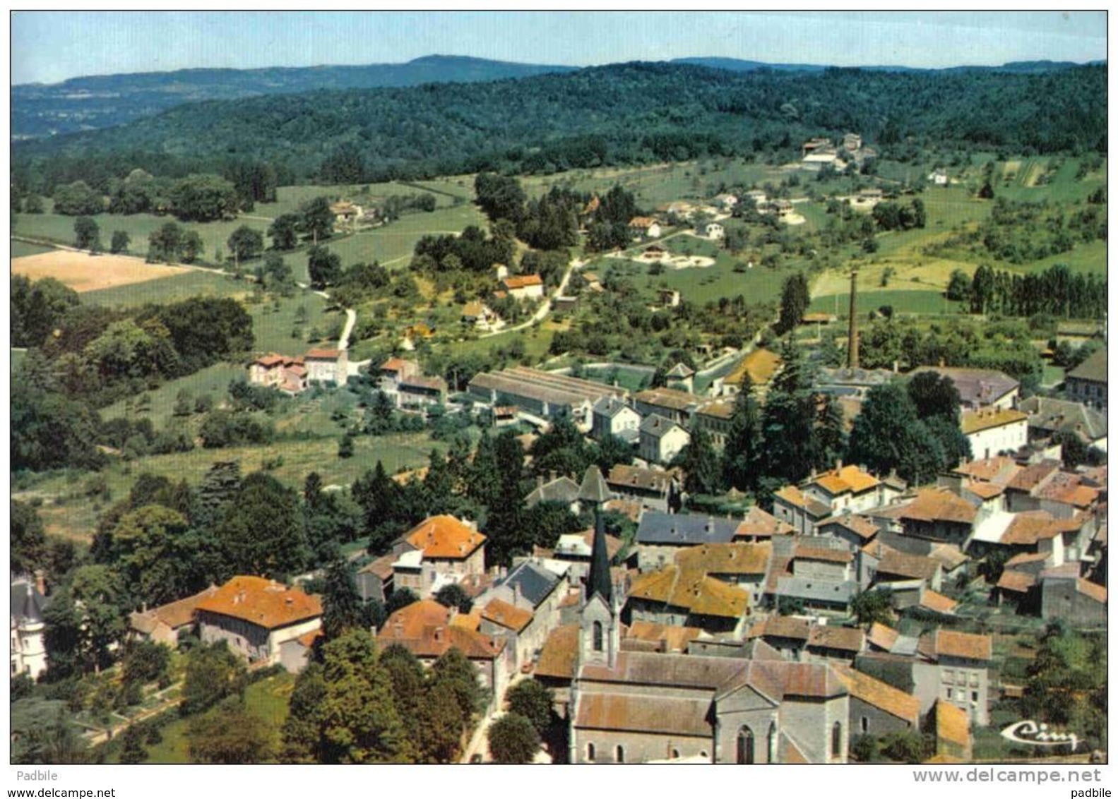 Carte Postale 01. Jujurieux  La Tuillère Usine De Tuiles Vue D'avion Très Beau Plan - Unclassified