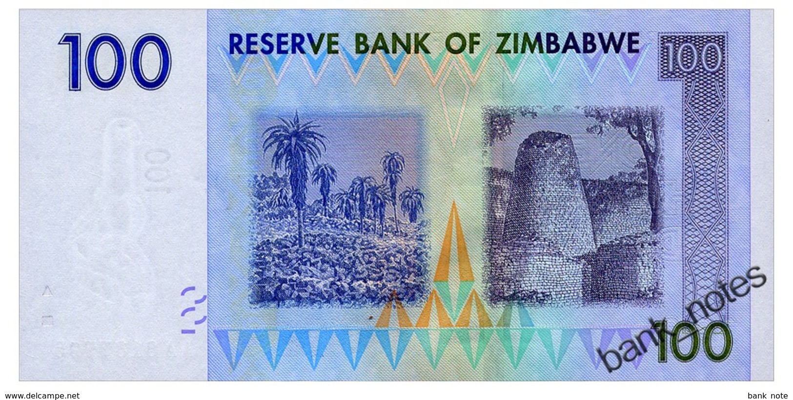 ZIMBABWE 100 DOLLARS 2008 Pick 69 Unc - Simbabwe