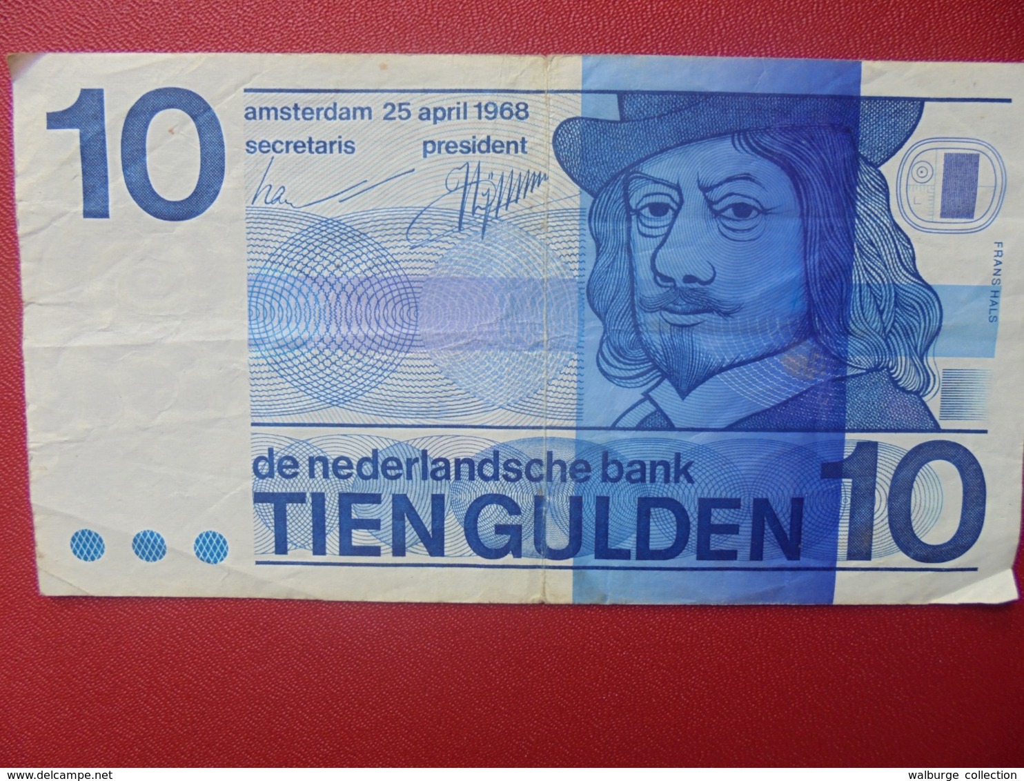 PAYS-BAS 10 GULDEN 1968 CIRCULER (B.8) - 10 Gulden