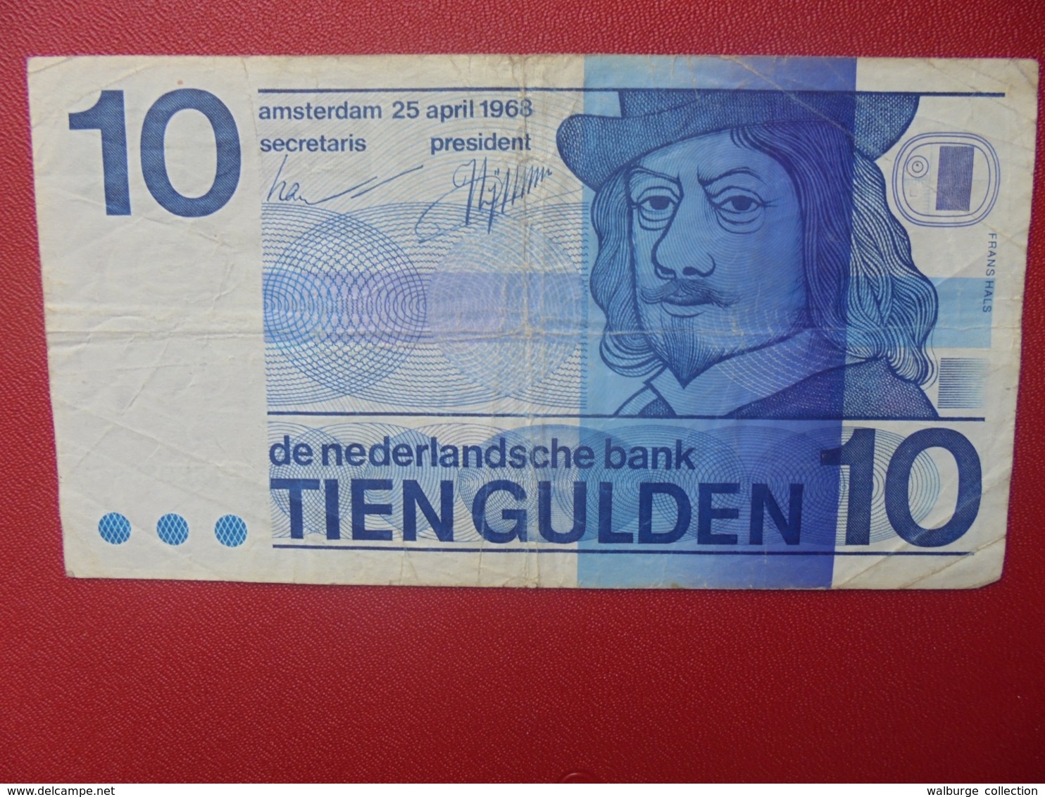 PAYS-BAS 10 GULDEN 1968 CIRCULER (B.8) - 10 Gulden