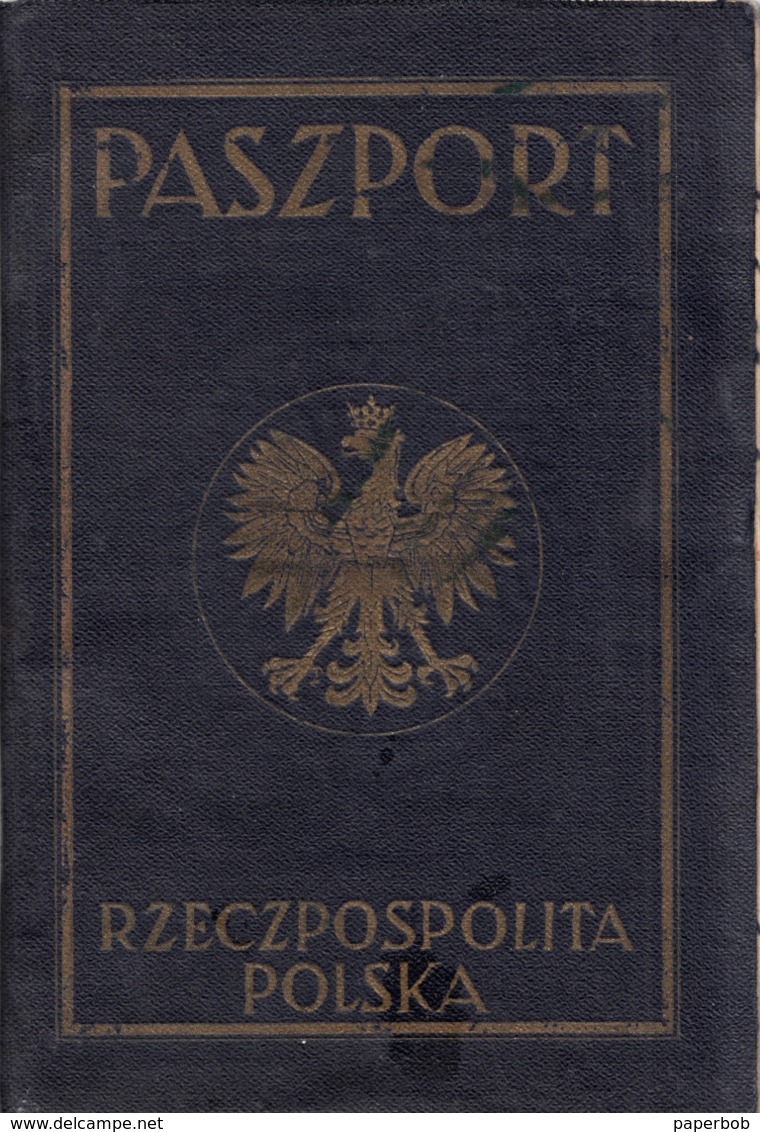 PASSPORT POLAND - KONSUL GENERALNY YUGOSLAVIA - Historische Dokumente