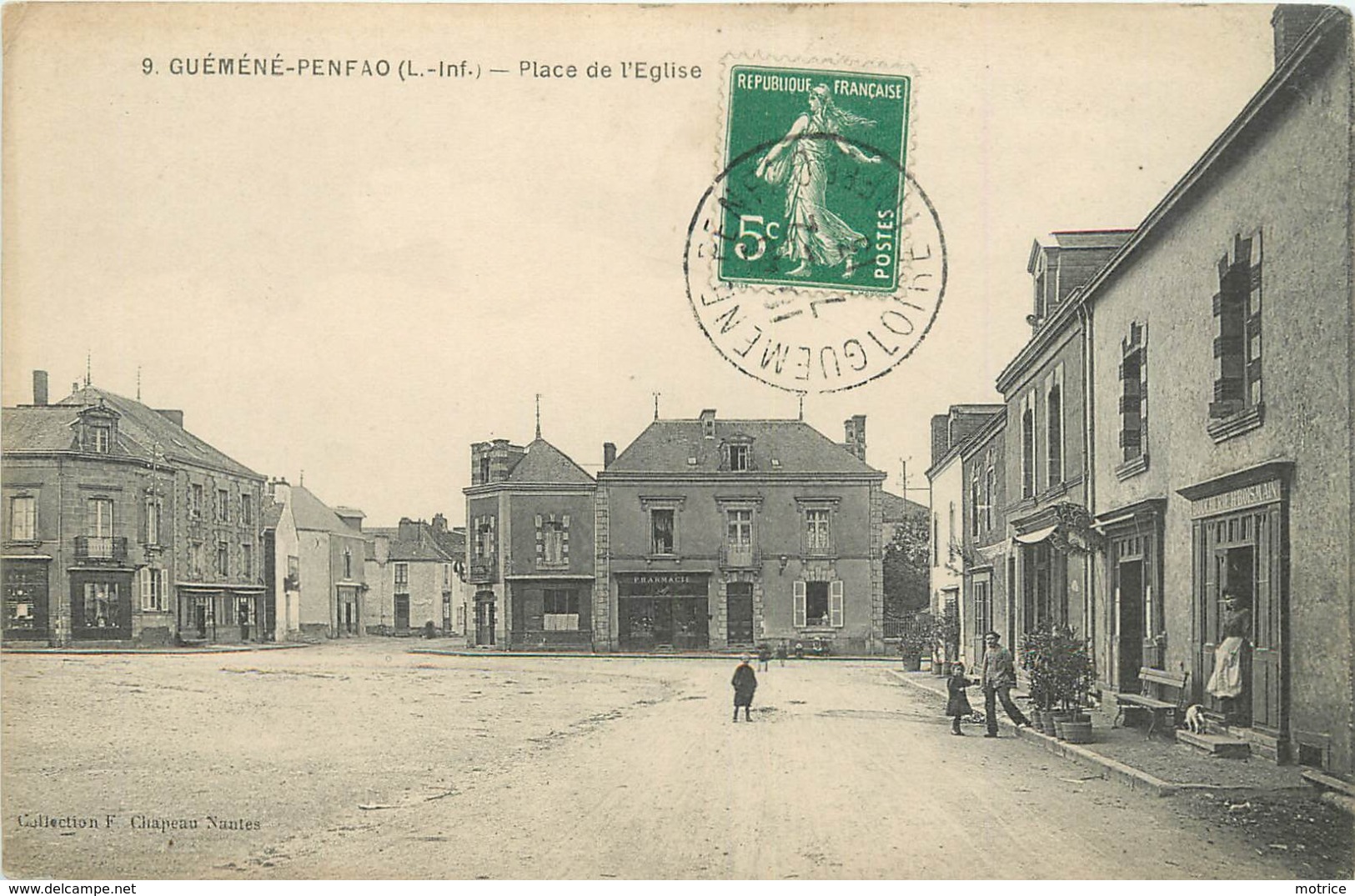 GUEMENE-PENFAO  - Place De L'église.(Boucherie H.Boisman). - Guémené-Penfao