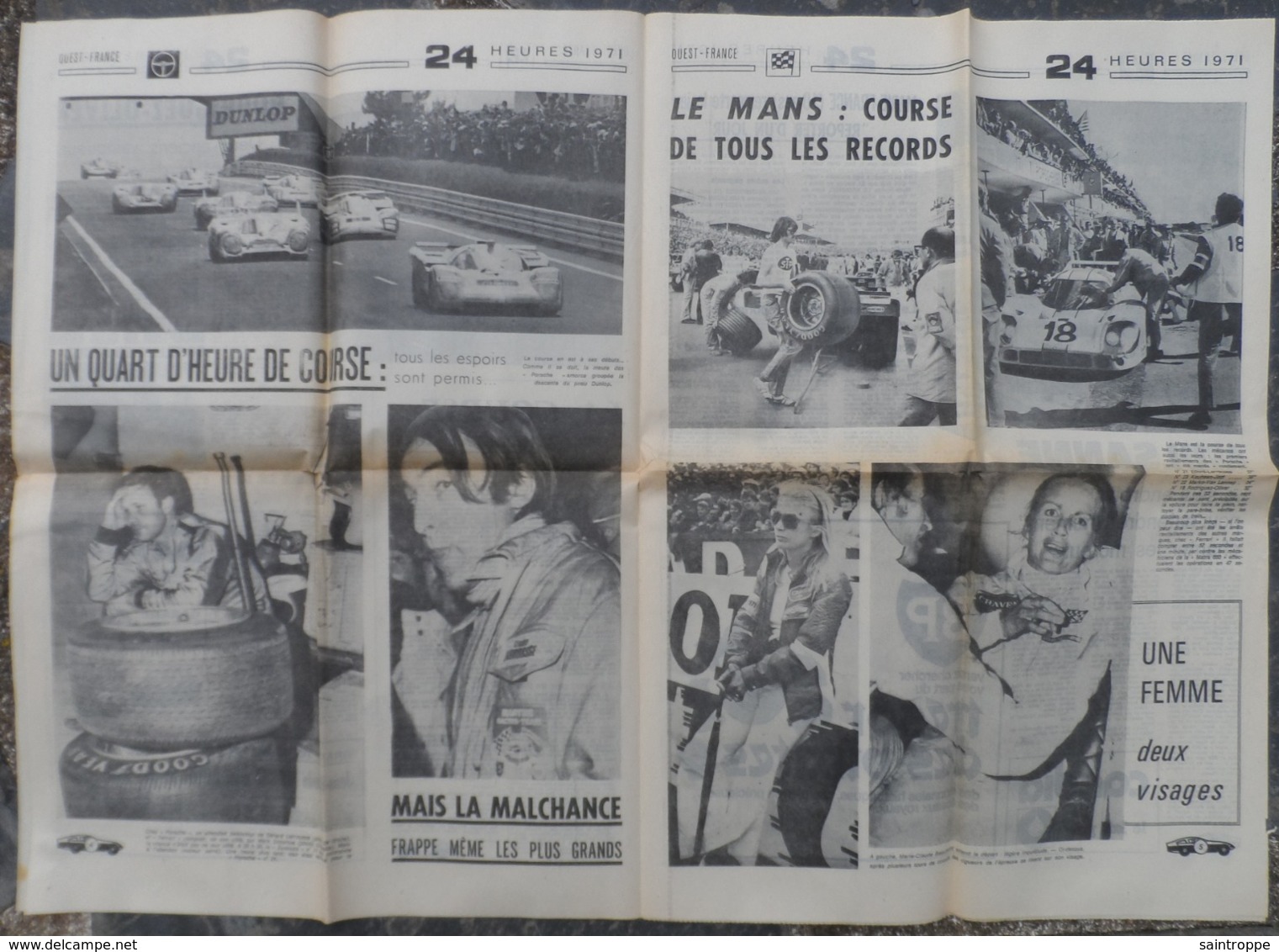 24 H Du Mans 1971.Porsche-Ferrari.Marie-Claude Beaumont. - 1950 à Nos Jours