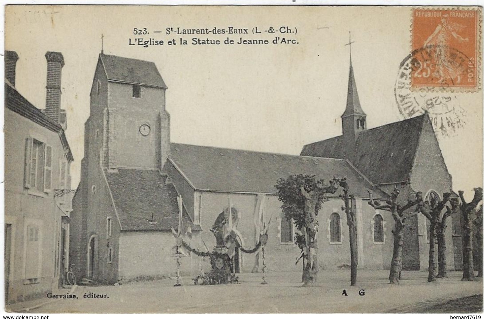 41 Saint Laurent  Des Eaux  L'eglise Et La Statue De Jeanne D'arc - Other & Unclassified