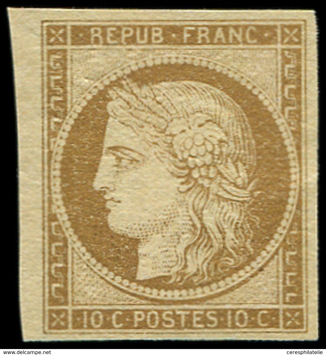 (*) EMISSION DE 1849 - 1    10c. Bistre-jaune, Bdf, TB - 1849-1850 Ceres