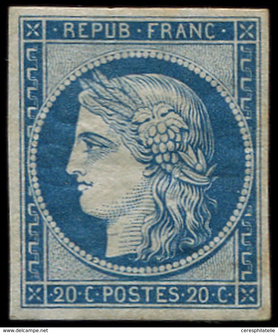* EMISSION DE 1849 - R4d  25c. Bleu, REIMPRESSION, Petit Clair, Sinon TB - 1849-1850 Cérès