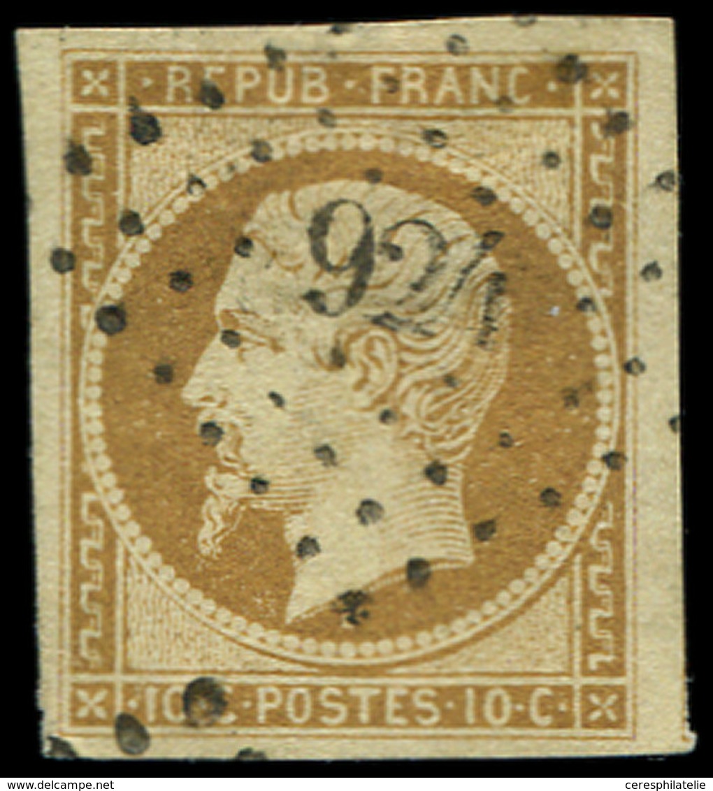 PRESIDENCE - 9    10c. Bistre-jaune, Obl. PC 924, TB - 1852 Luis-Napoléon