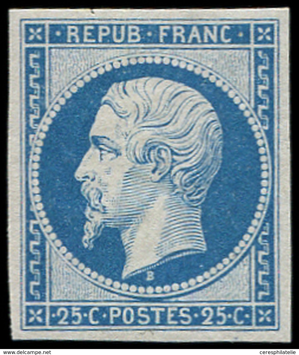** PRESIDENCE - R10c 25c. Bleu, REIMPRESSION, TB - 1852 Luis-Napoléon