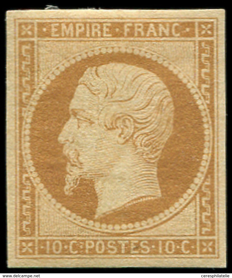 * EMPIRE NON DENTELE - 13A  10c. Bistre, Frais Et TB - 1853-1860 Napoléon III