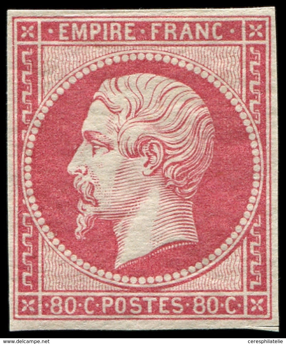 ** EMPIRE NON DENTELE - 17B  80c. Rose, Fraîcheur Postale, TTB - 1853-1860 Napoléon III