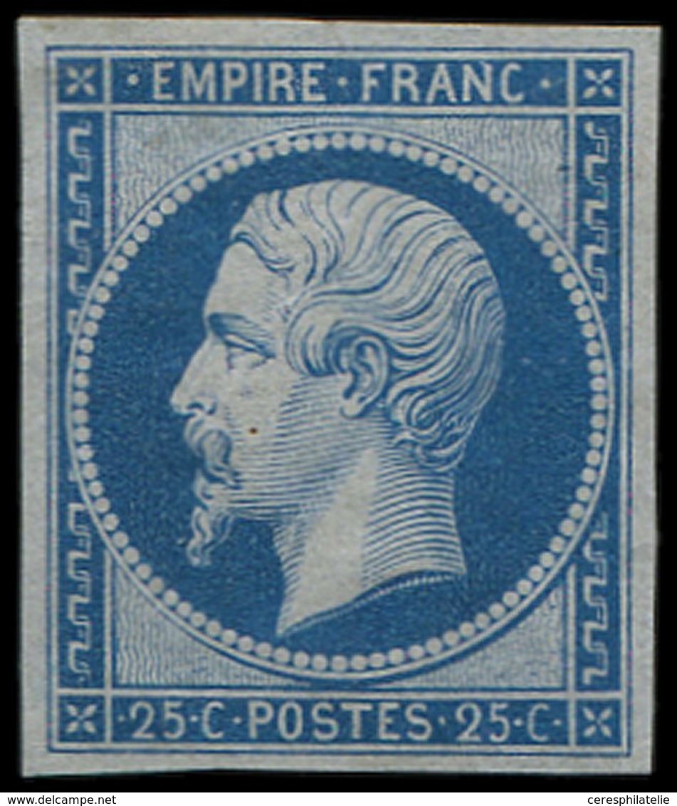 * EMPIRE NON DENTELE - R15c 25c. Bleu, REIMPRESSION, TB - 1853-1860 Napoléon III