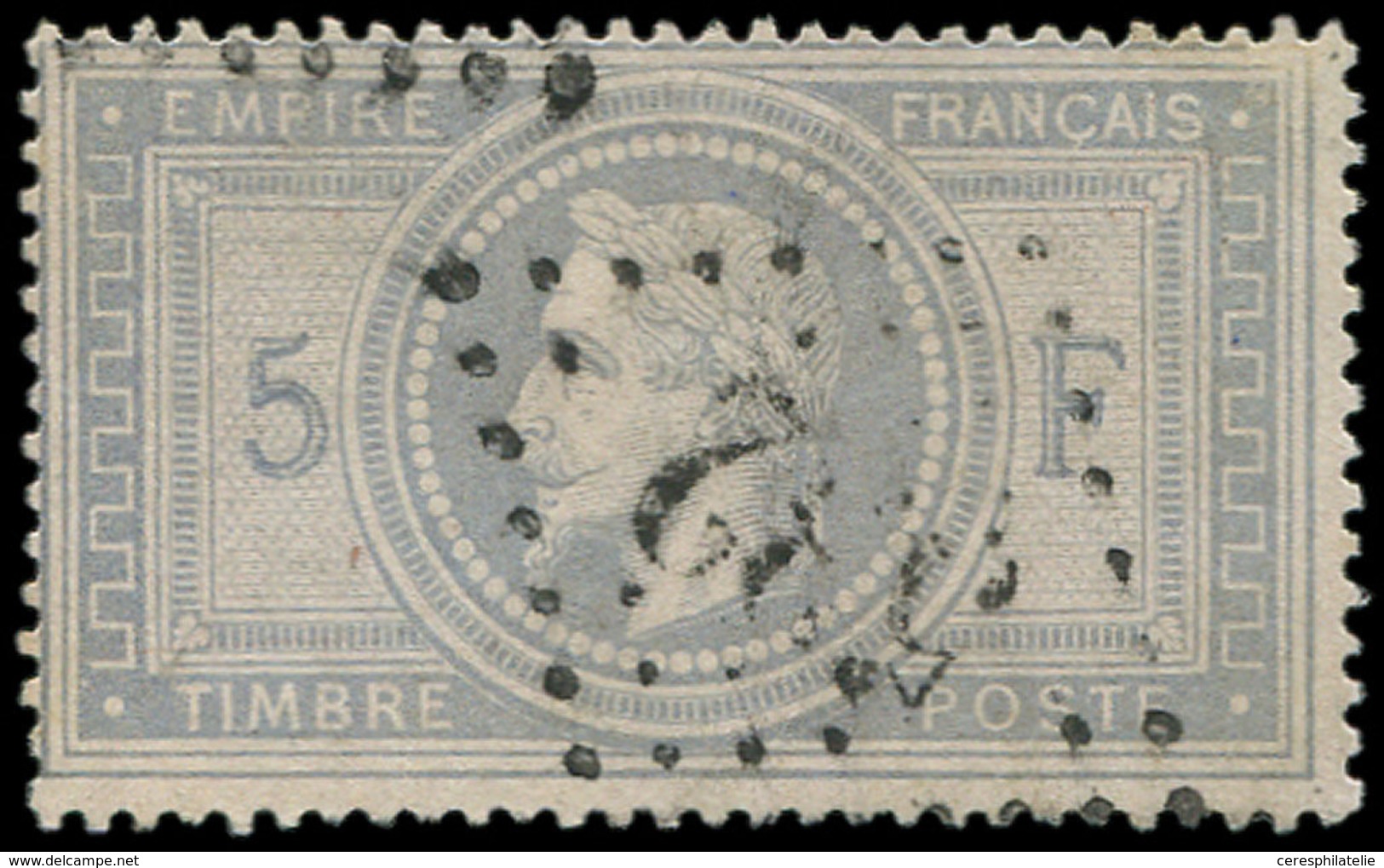 EMPIRE LAURE - 33    5f. Violet-gris, Oblitéré GC 532, TB. Br - 1863-1870 Napoléon III Con Laureles