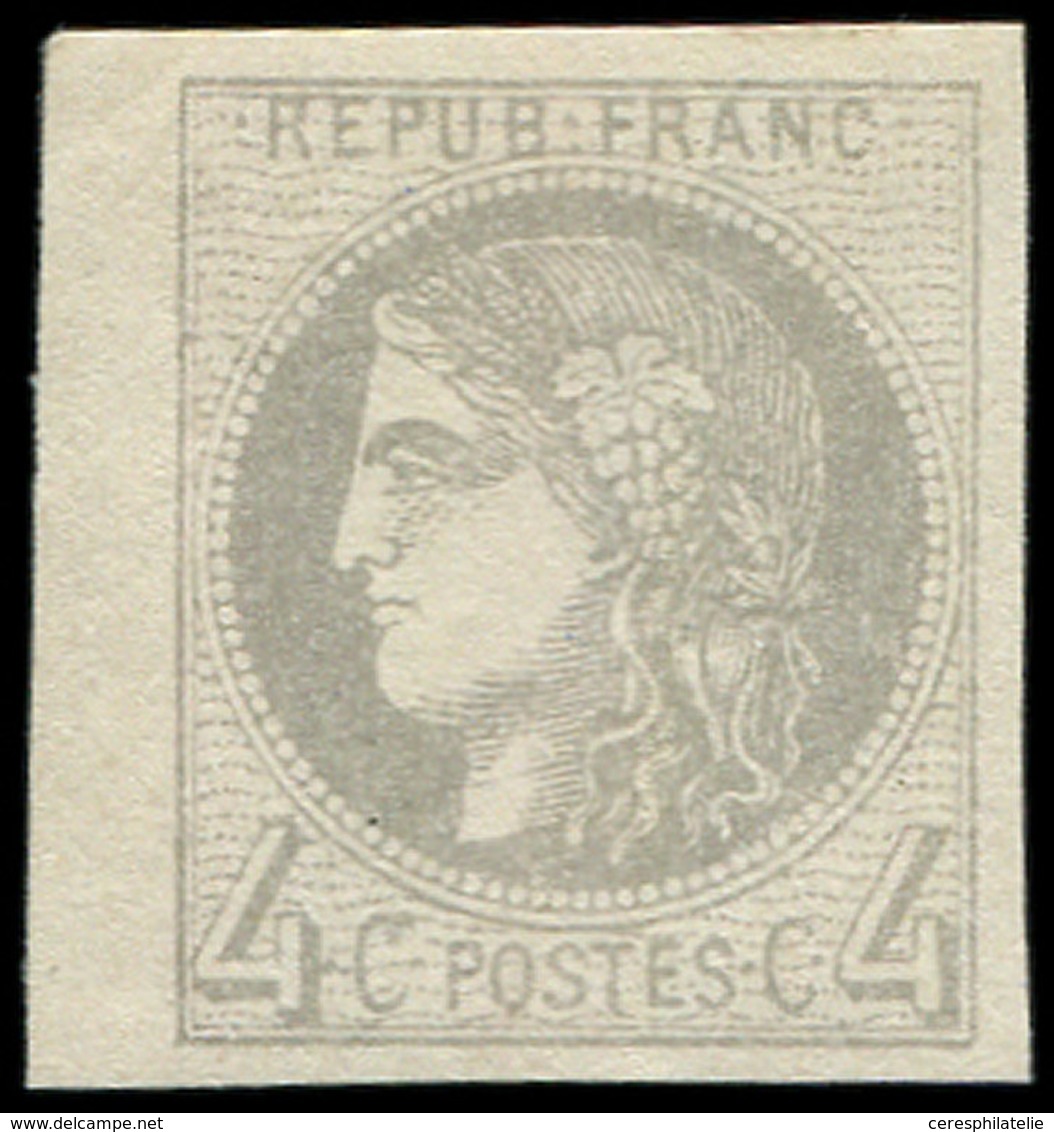 * EMISSION DE BORDEAUX - 41B   4c. Gris, R II, Petit Bdf, Frais, TTB/Superbe - 1870 Emisión De Bordeaux