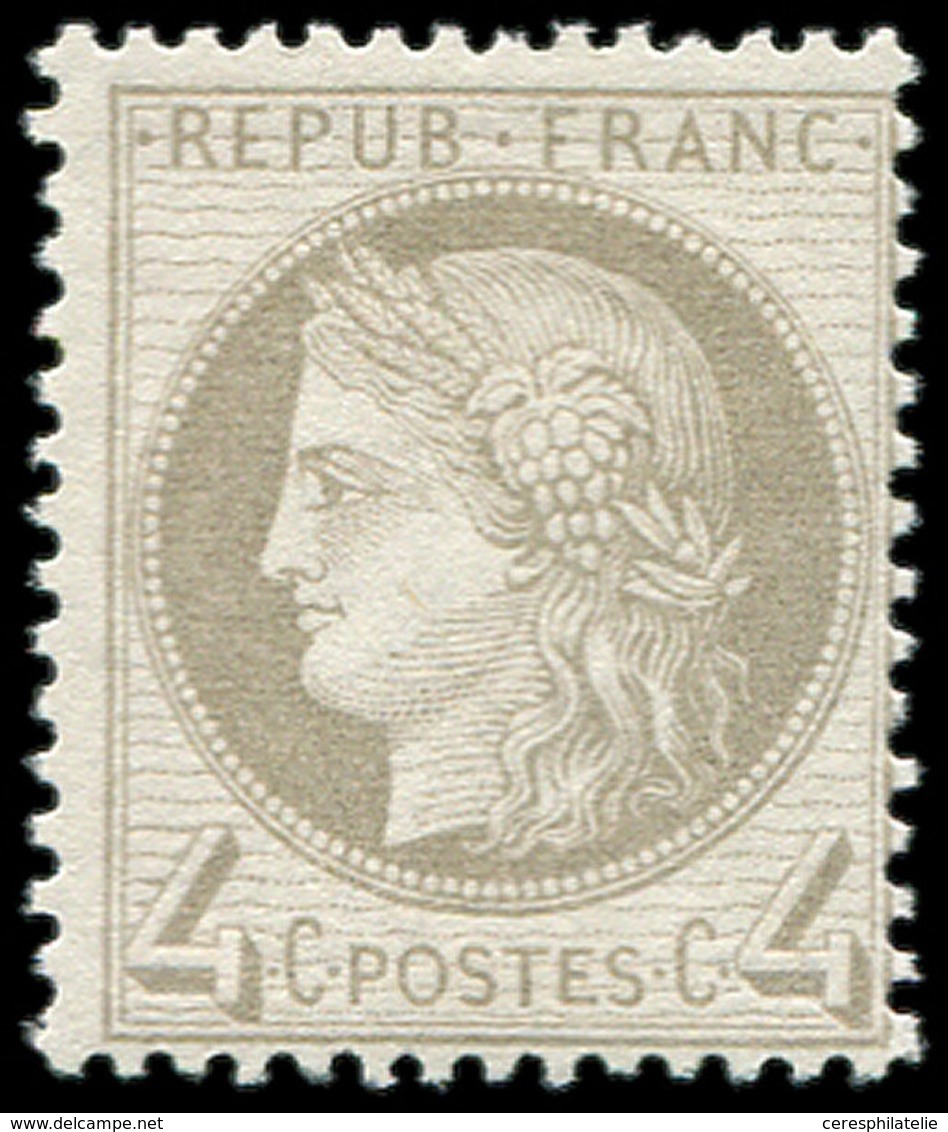 * CERES DENTELE - 52    4c. Gris, Fraîcheur Postale, TB/TTB - 1871-1875 Ceres