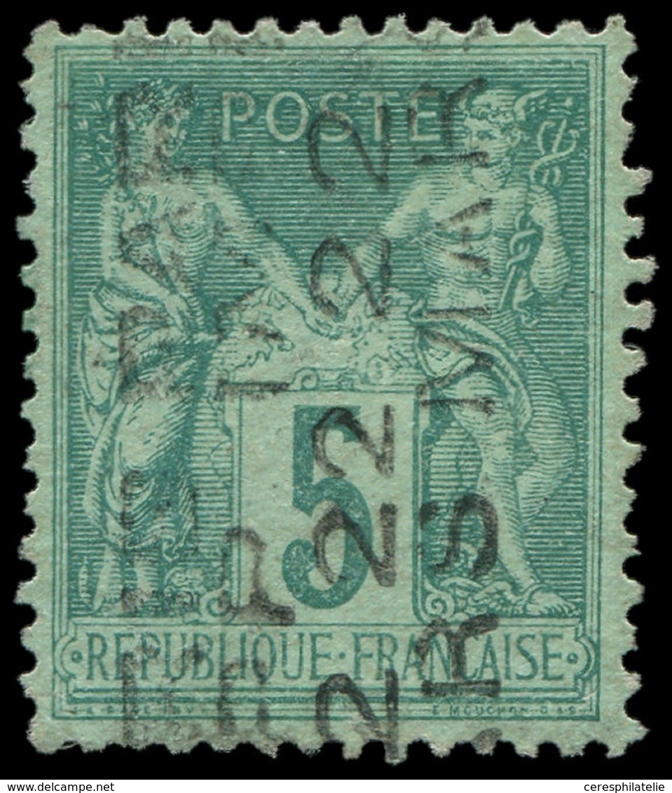 (*) PREOBLITERES - 3   Sage,  5c. Vert, Surch. Verticale 22 MARS, TTB. C - 1893-1947