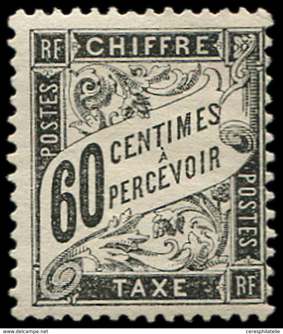 * TAXE - 21  60c. Noir, Frais Et TB. C - 1859-1959 Cartas & Documentos