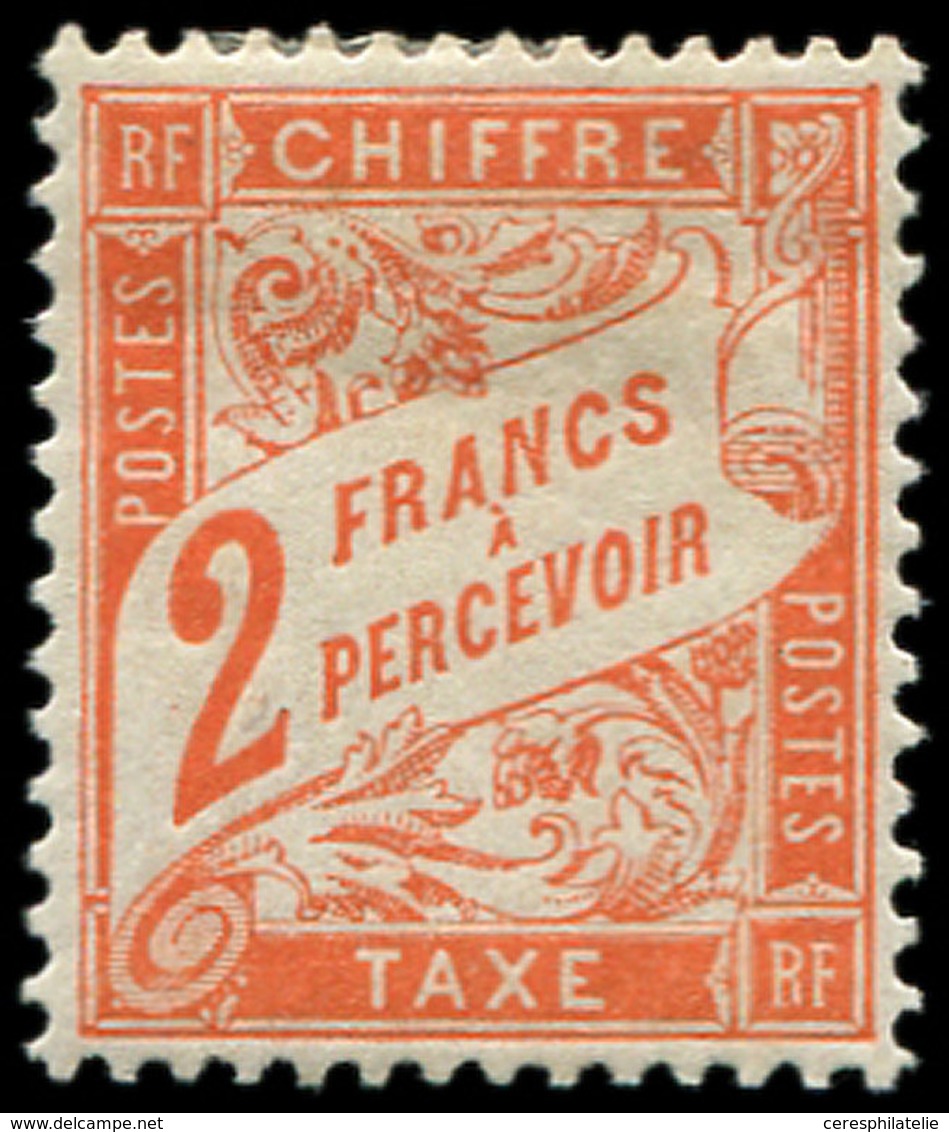 * TAXE - 41   2f. Rouge-orange, TB - 1859-1959 Cartas & Documentos