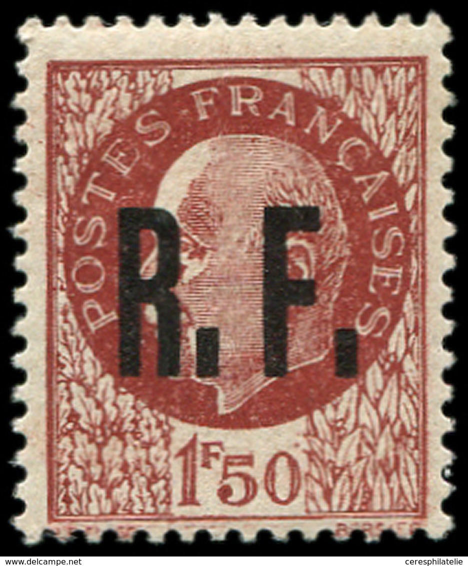 ** TIMBRES DE LIBERATION - CALAIS 1 : 1f50 Brun-rouge, TB - Liberación