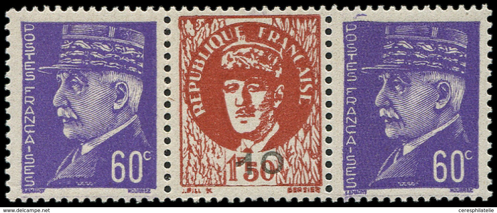 ** TIMBRES DE LIBERATION - MARSEILLE 9 : 60c. Violet, Triptyque De Gaulle, TB - Liberación